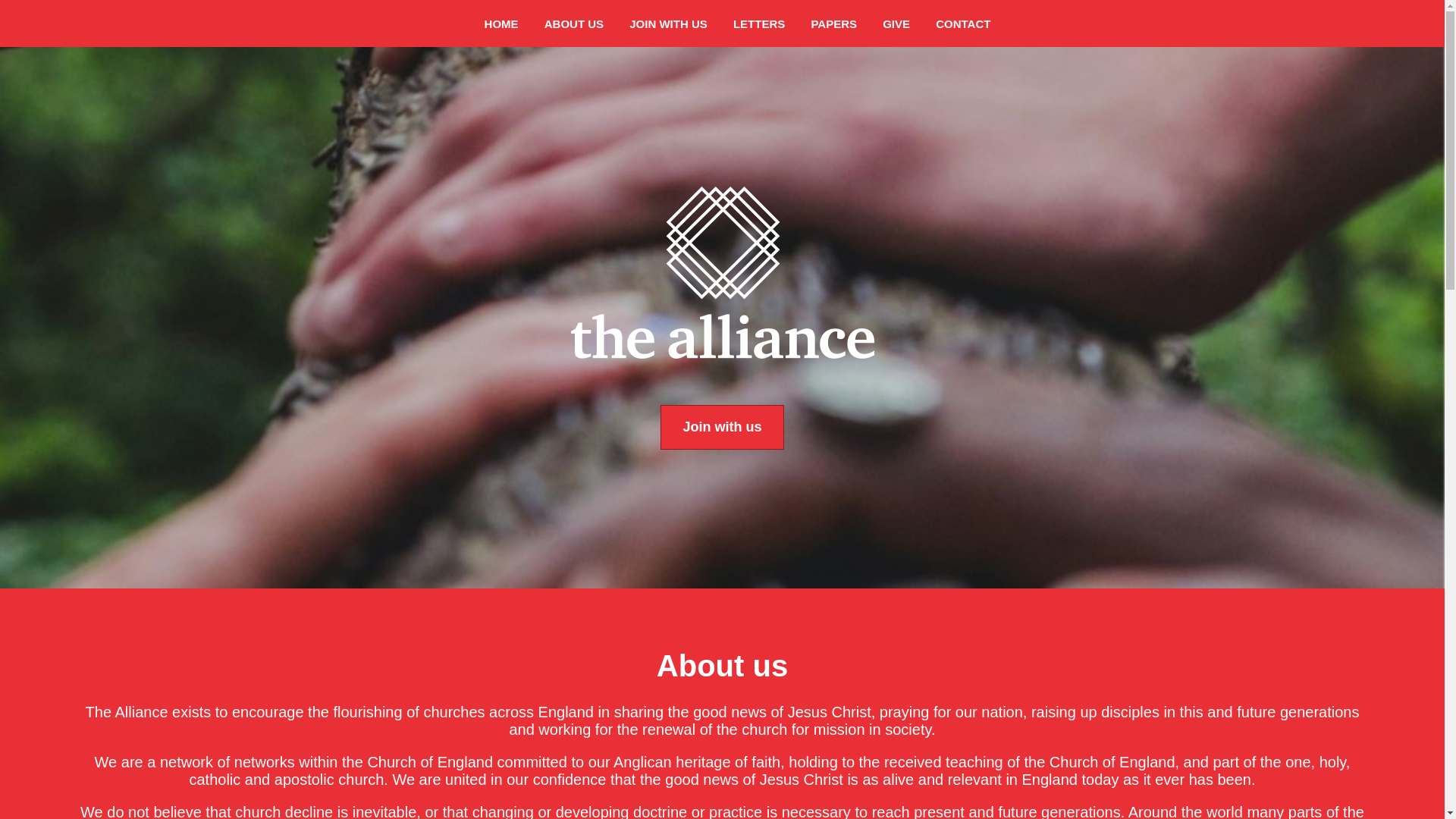 website screenshot of https://alliancewebsite.pages.dev/