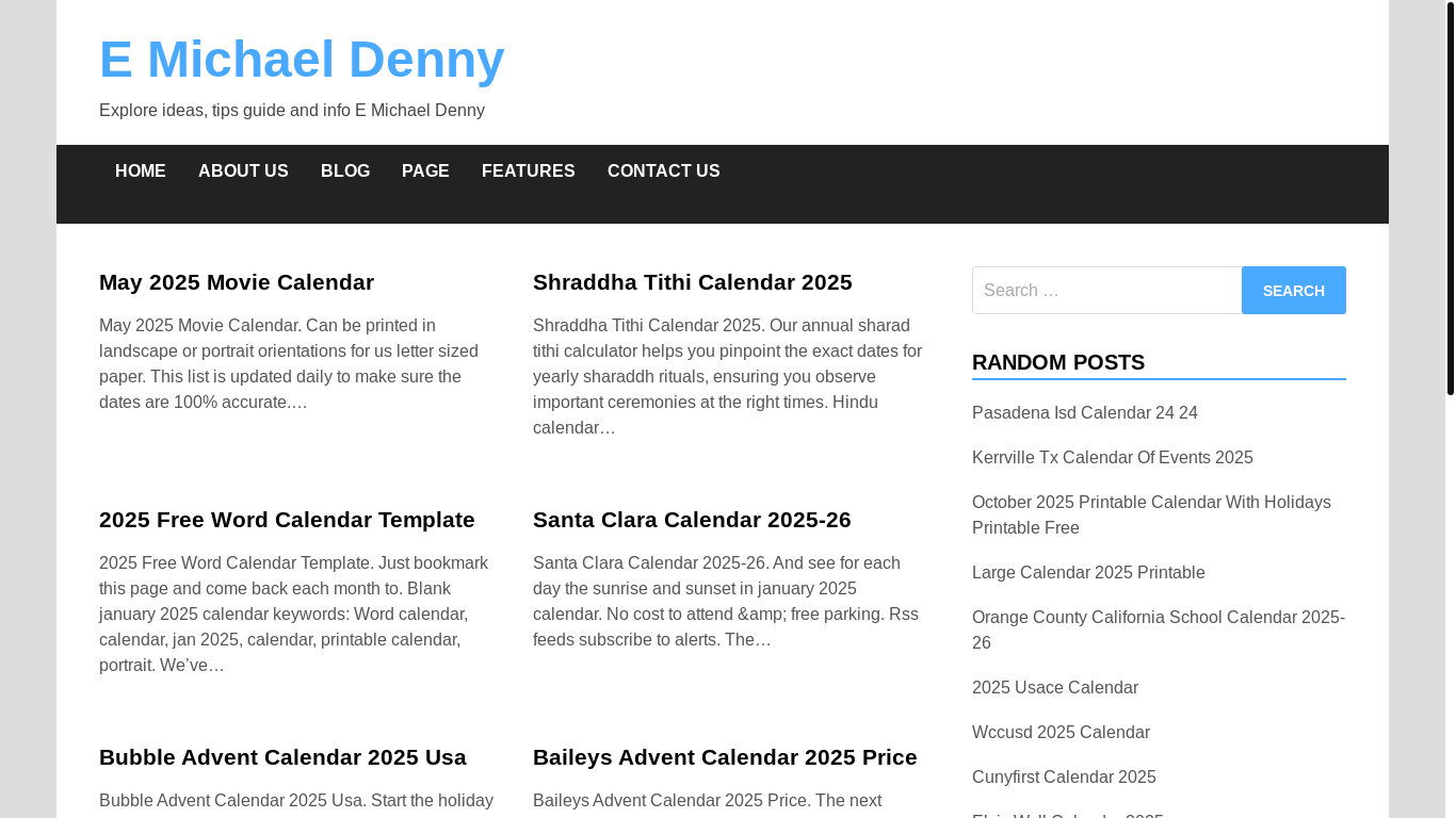website screenshot of https://emichaeldenny.pages.dev/