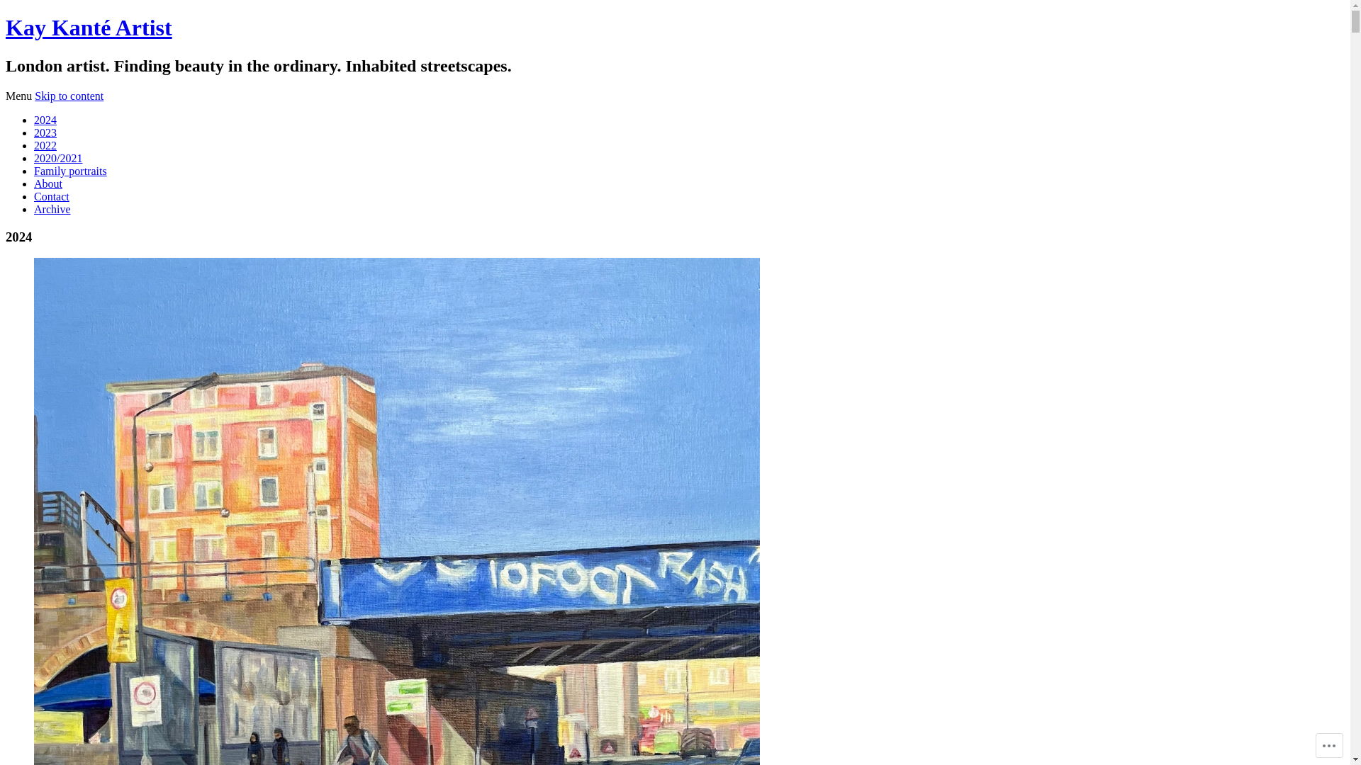 website screenshot of https://kaykantelondonartist.com/