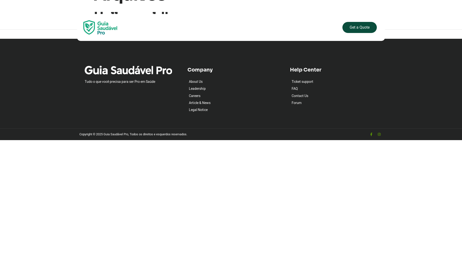 website screenshot of https://guiasaudavel.pro/