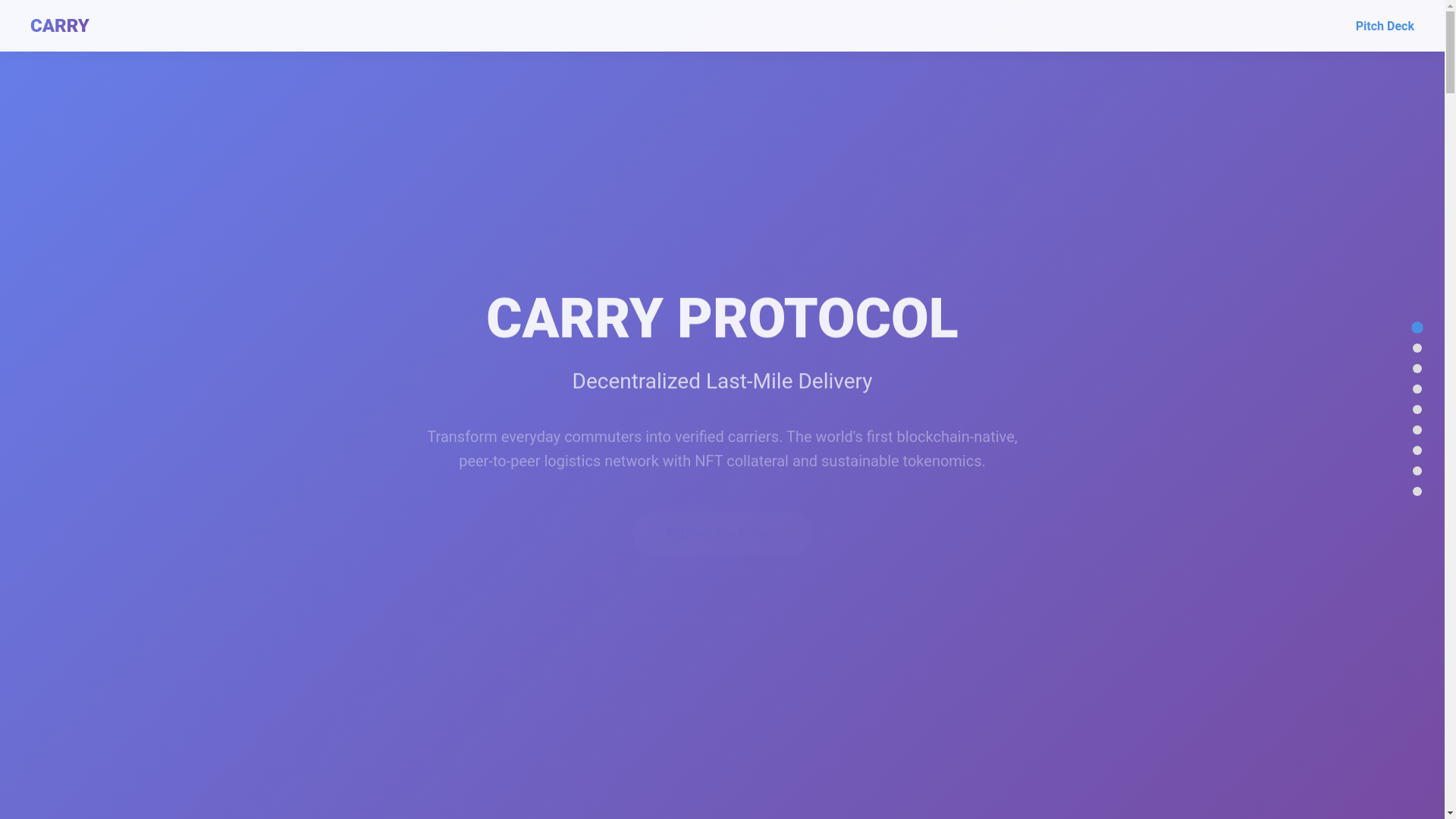 website screenshot of https://carry-protocol.pages.dev/
