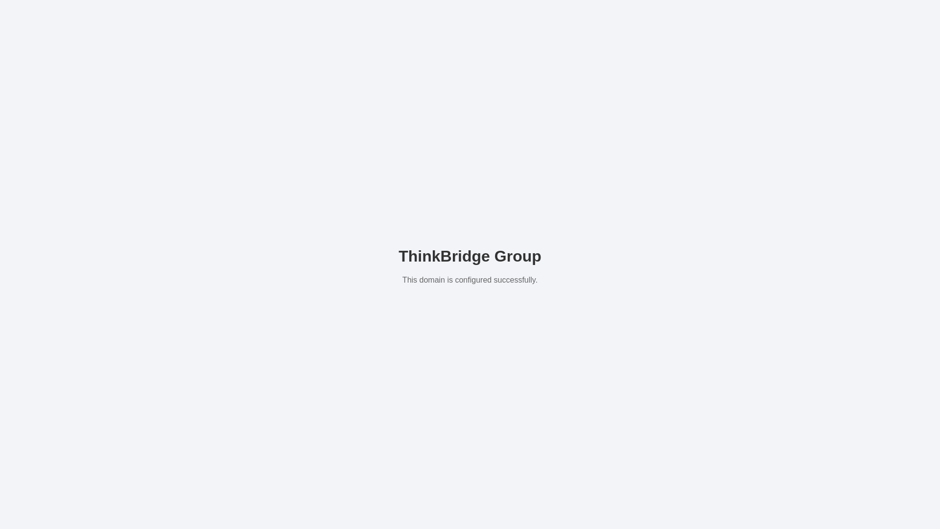 website screenshot of https://thinkbridge-site.pages.dev/