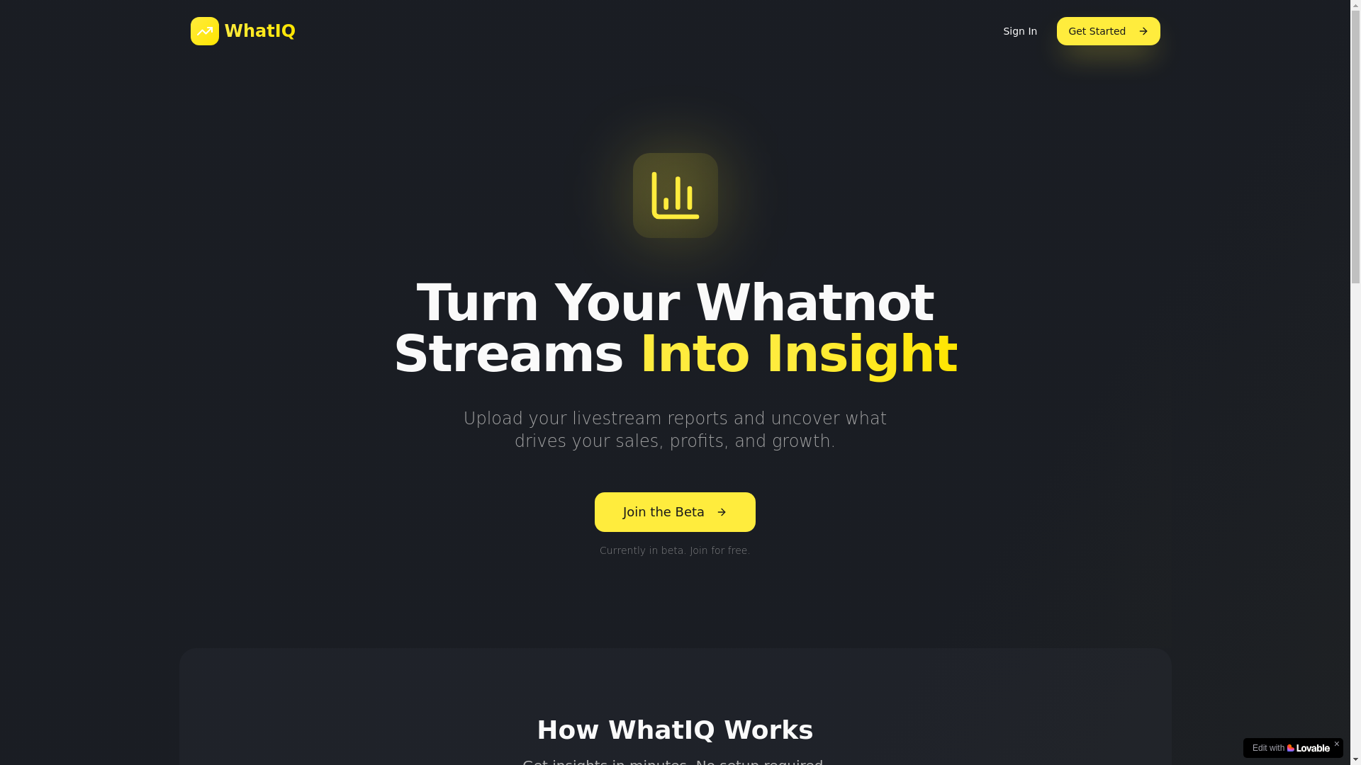 website screenshot of https://what-iq.com/