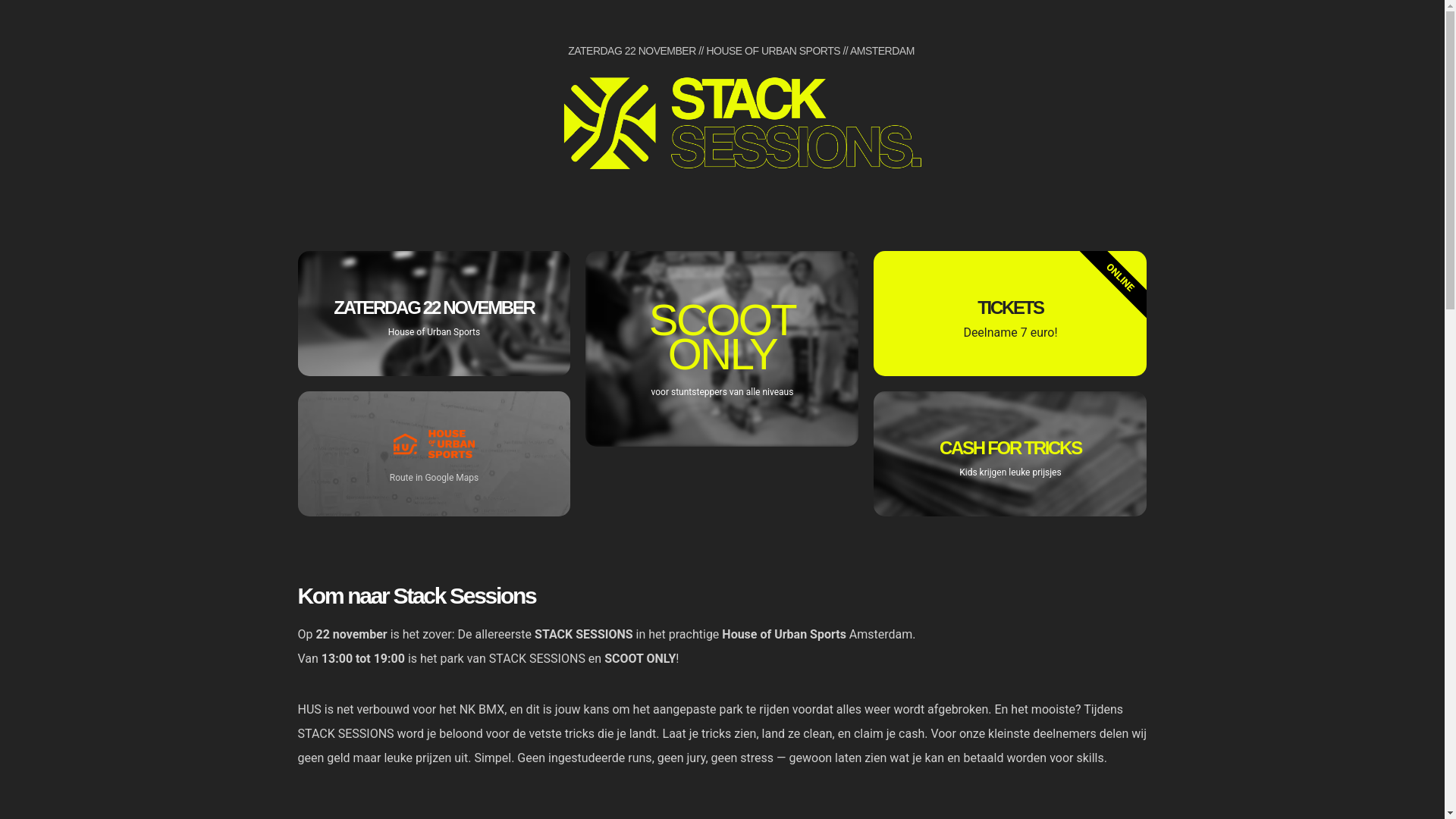 website screenshot of https://stacksessions.nl/