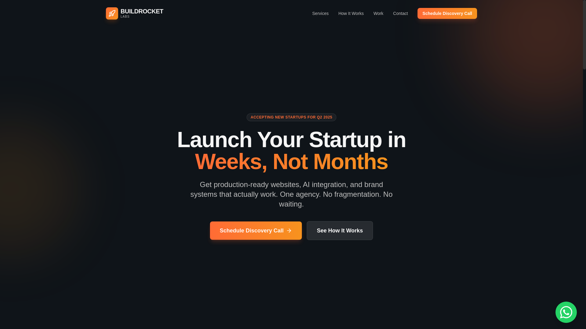 website screenshot of https://buildrocketlabs.com/