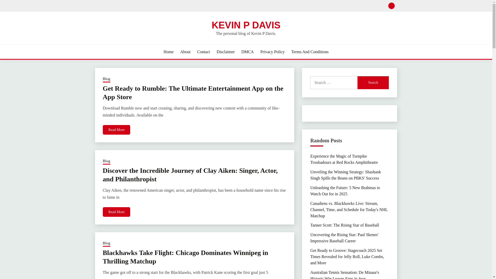 website screenshot of https://kevinpdavisb.pages.dev/