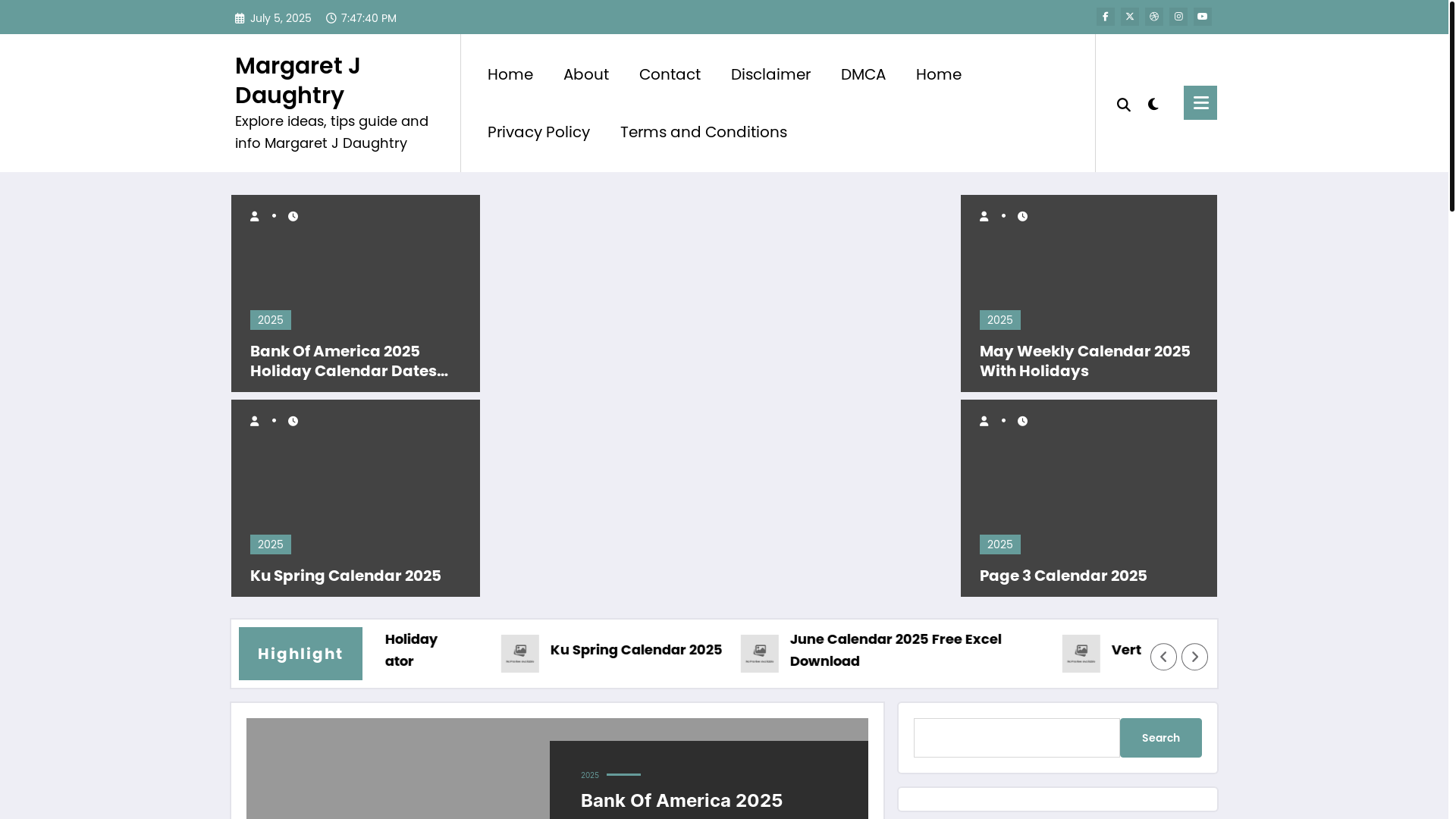 website screenshot of https://margaretjdaughtrye.pages.dev/