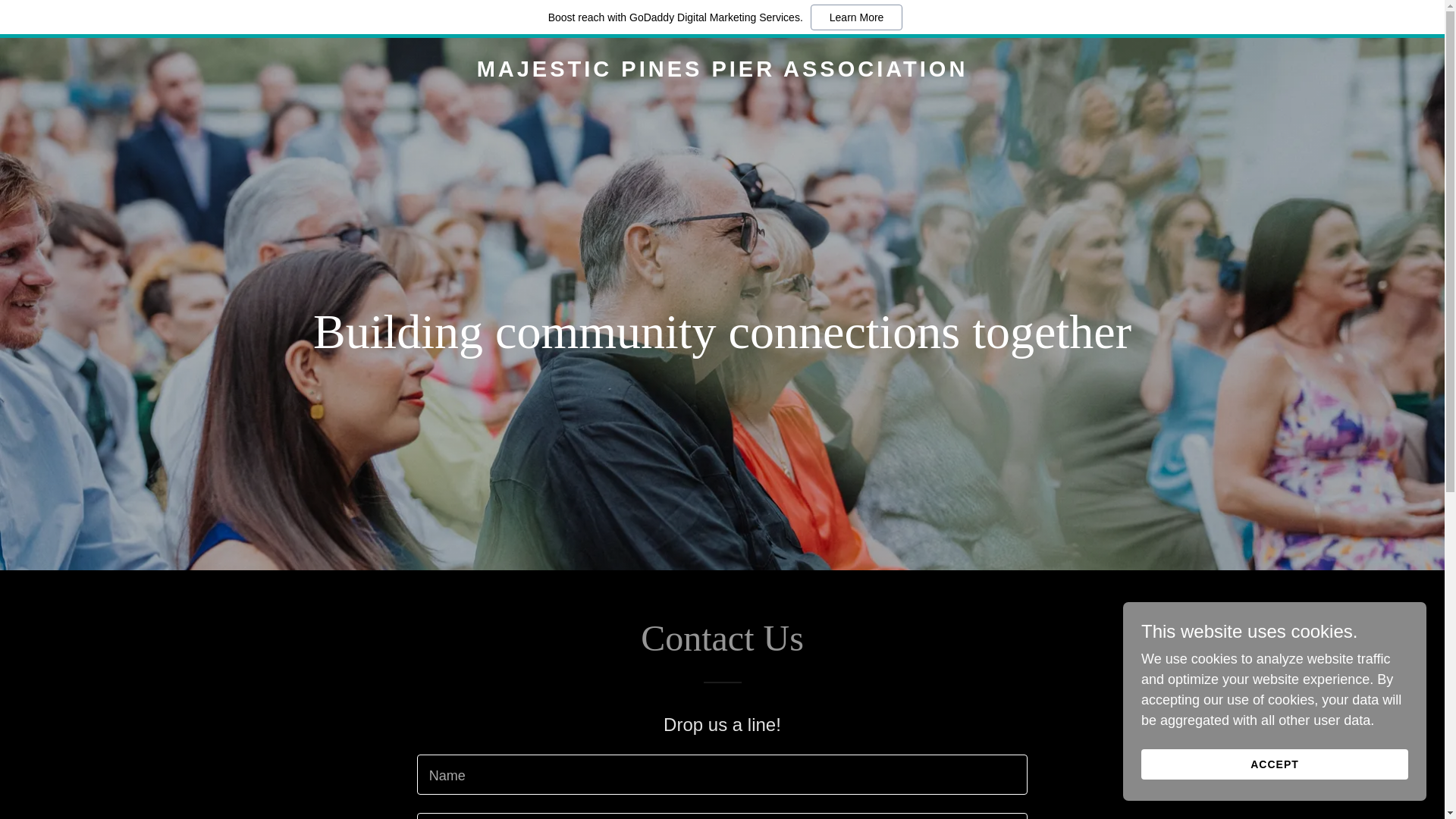 website screenshot of https://majesticpinespierassociation.com/