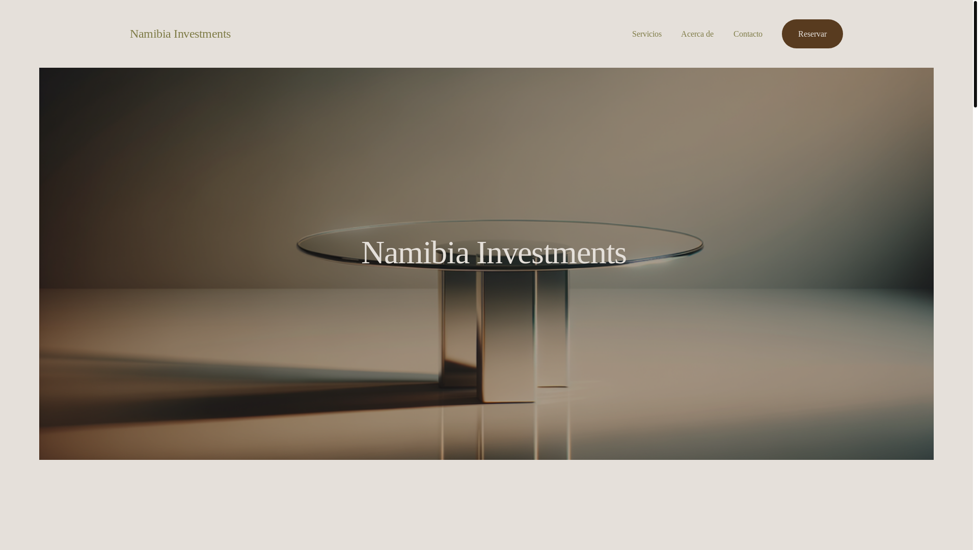 website screenshot of https://namibiainvest.com/