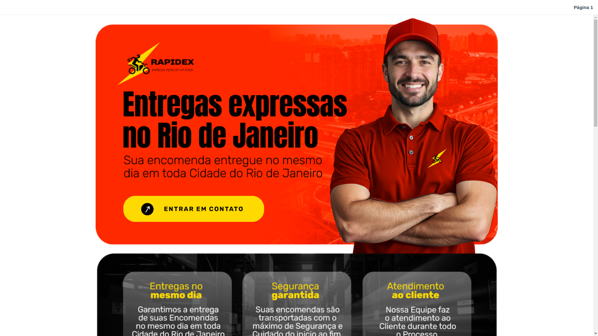 website screenshot of https://rapidextransportadora.com.br/
