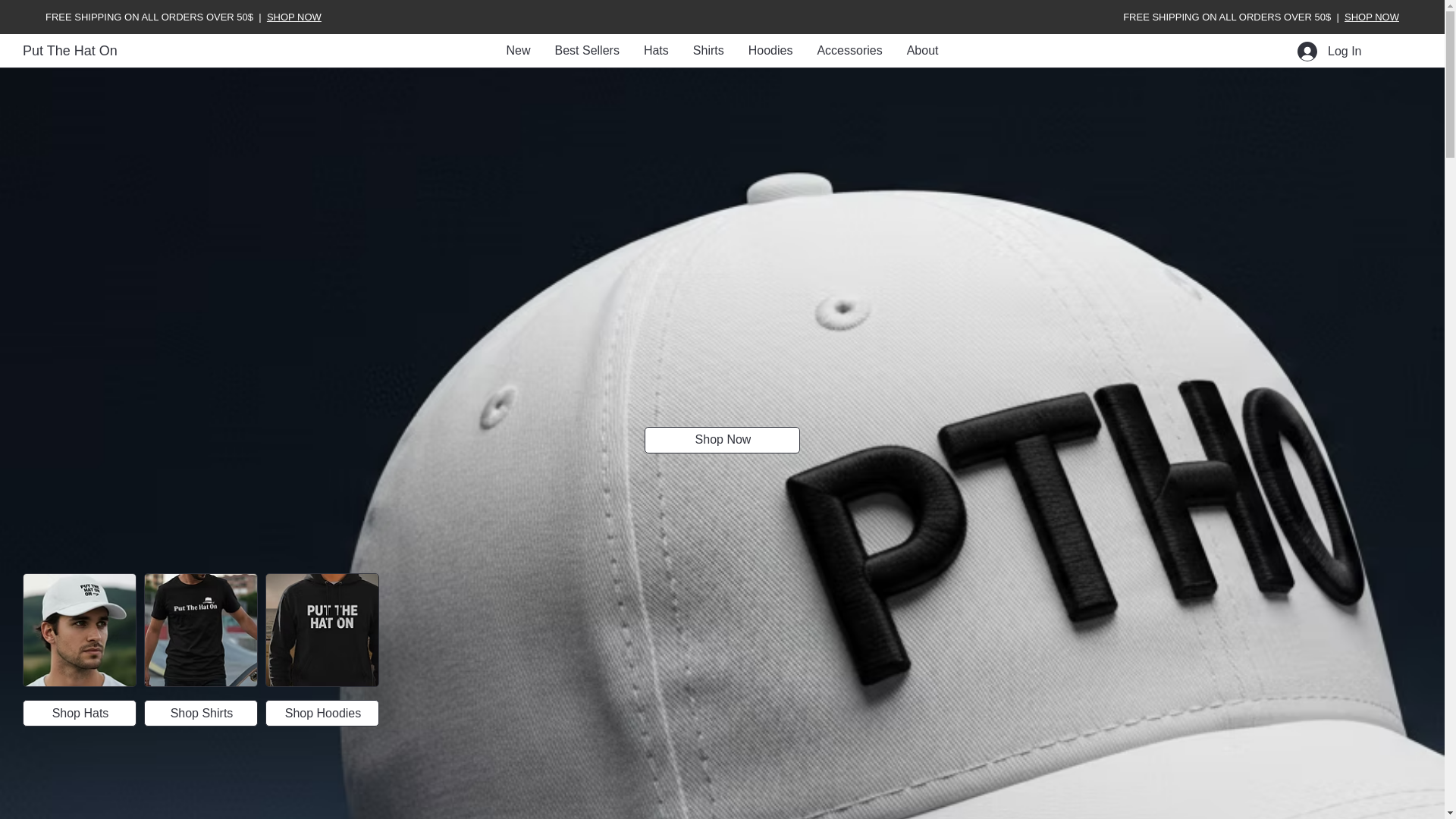website screenshot of https://putthehaton.com/