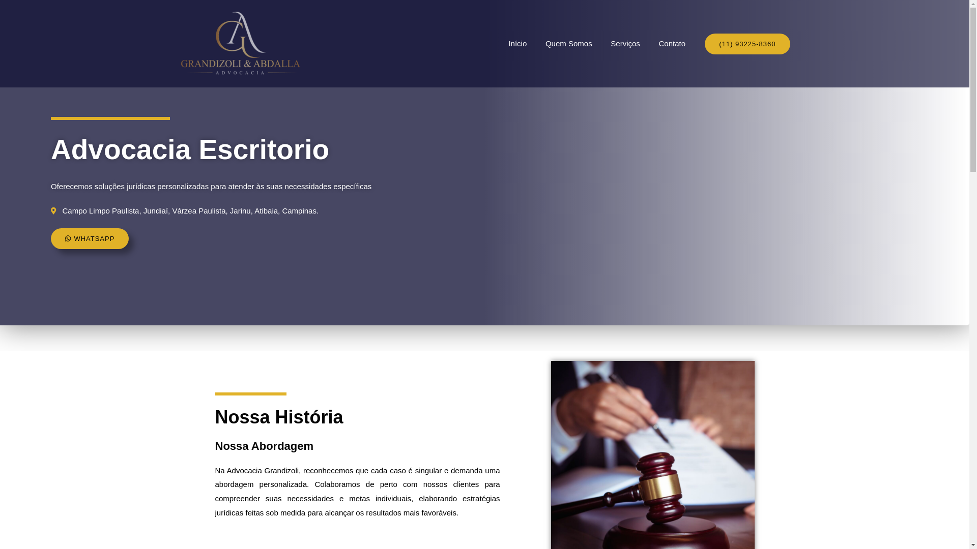 website screenshot of https://grandizoliabdalla.com.br/