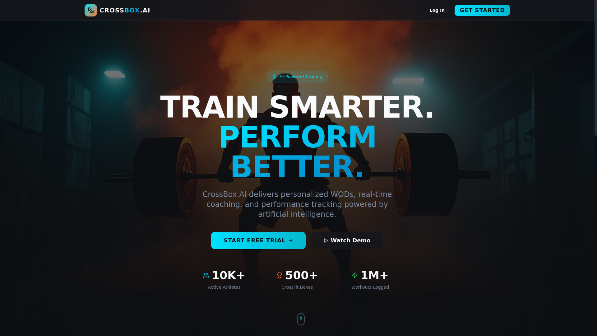 website screenshot of https://crossbox.ai/