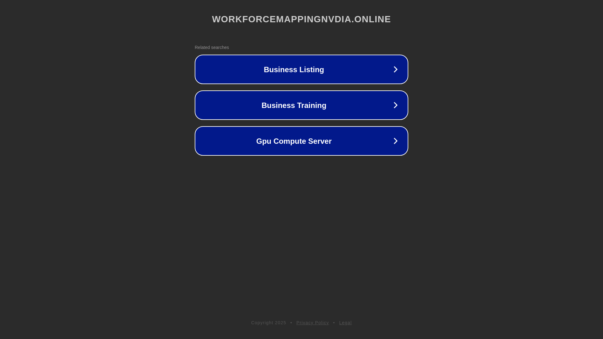 website screenshot of https://workforcemappingnvdia.online/