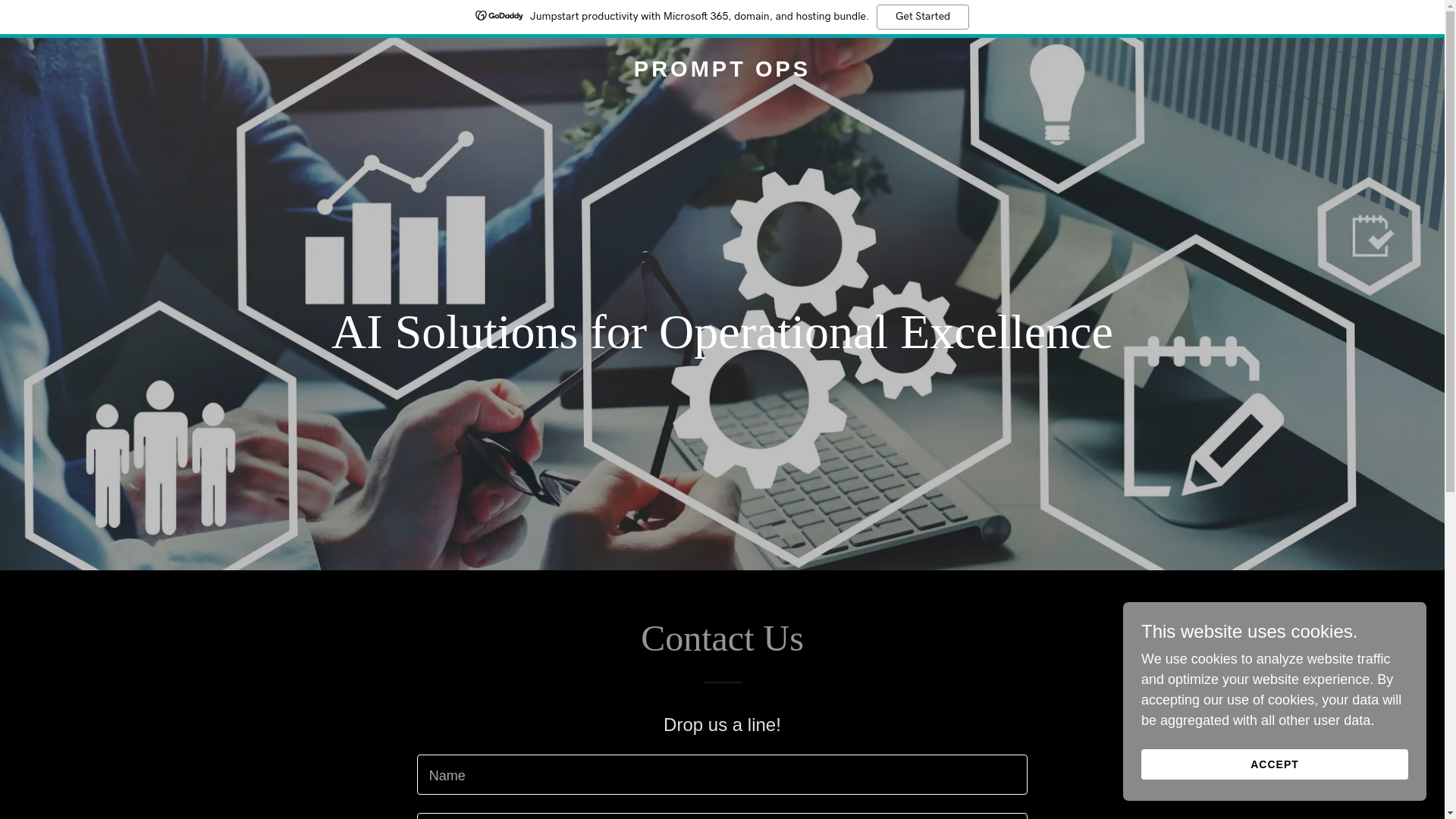 website screenshot of https://prompt-ops.ai/