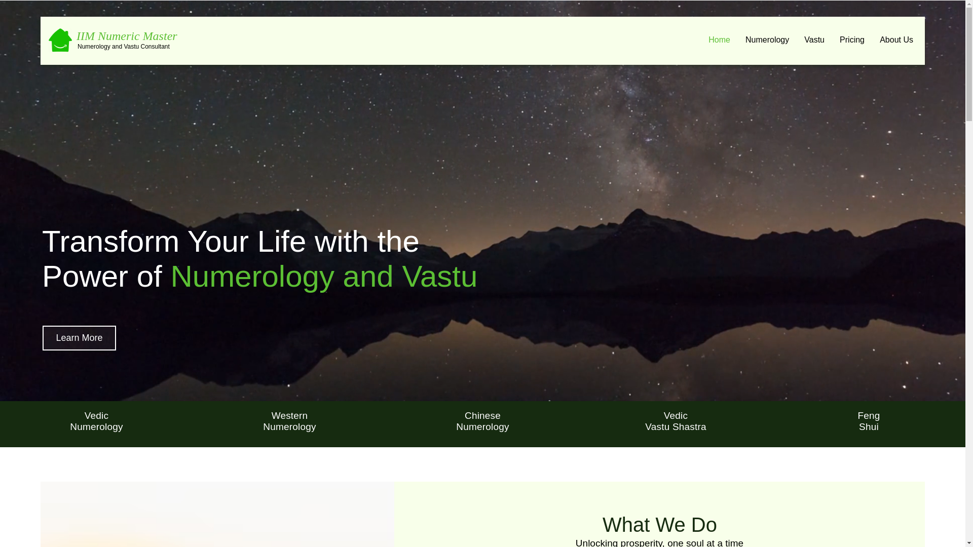 website screenshot of https://iimnumericmaster.com/