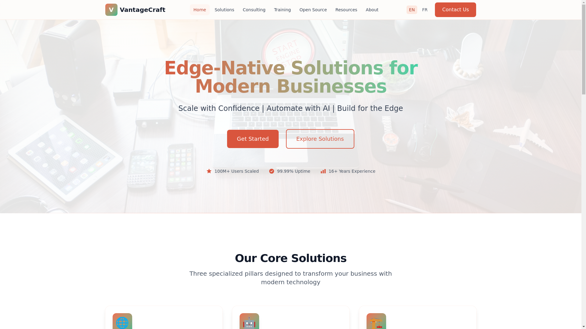 website screenshot of https://vantagecraft-dev.pages.dev/