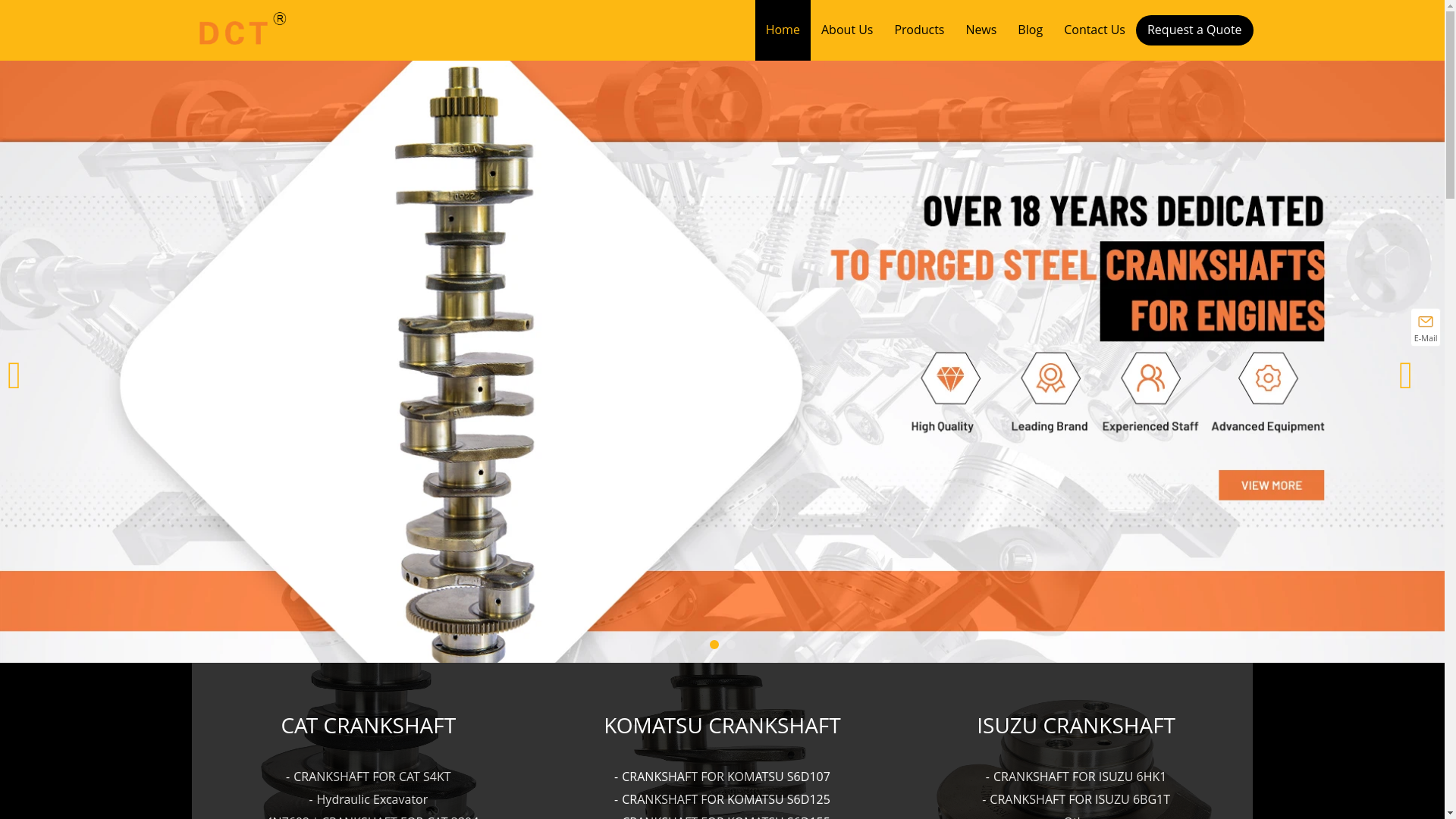 website screenshot of https://dct-crankshaft.com/