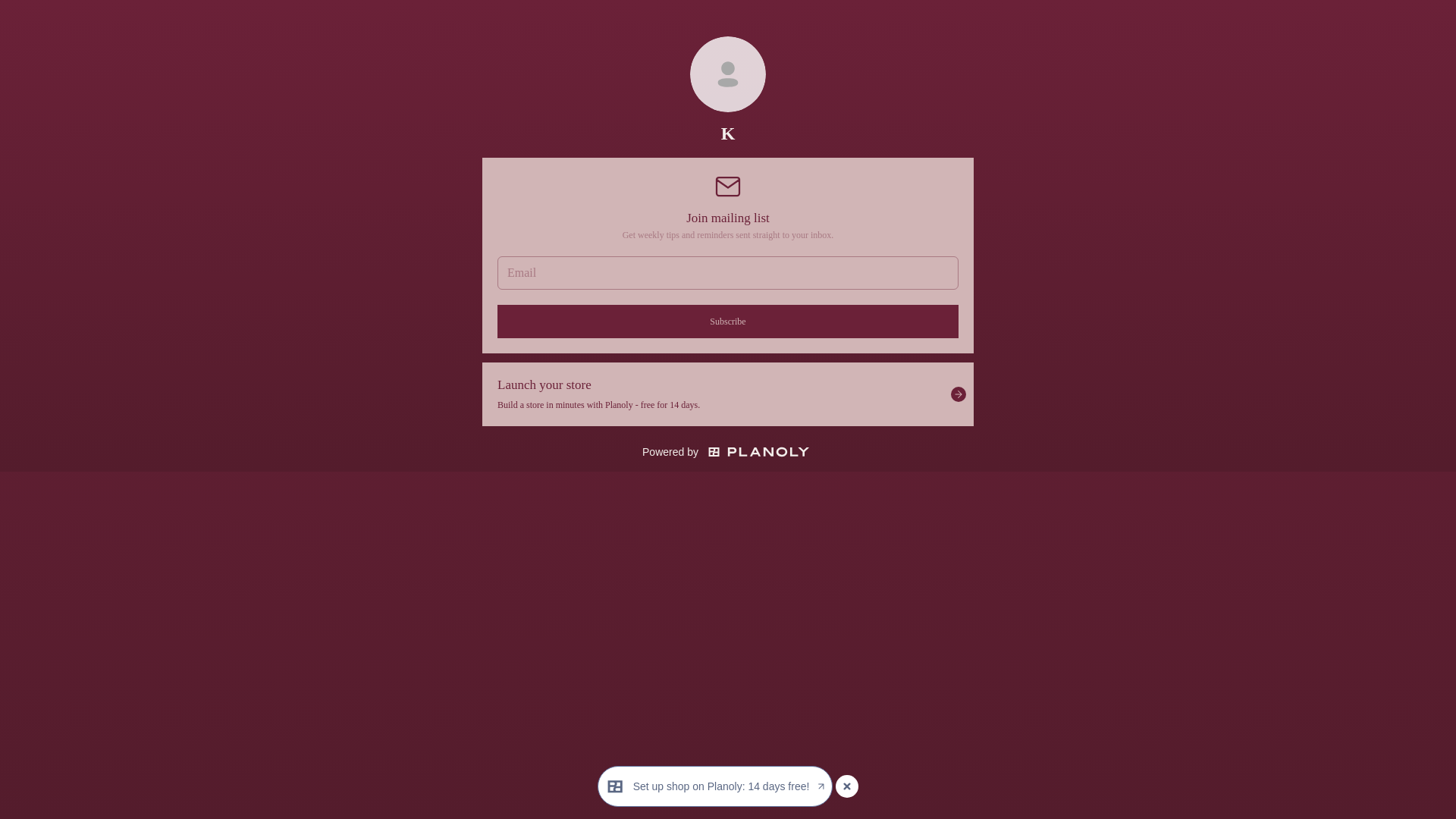 website screenshot of https://omgitsk.com/