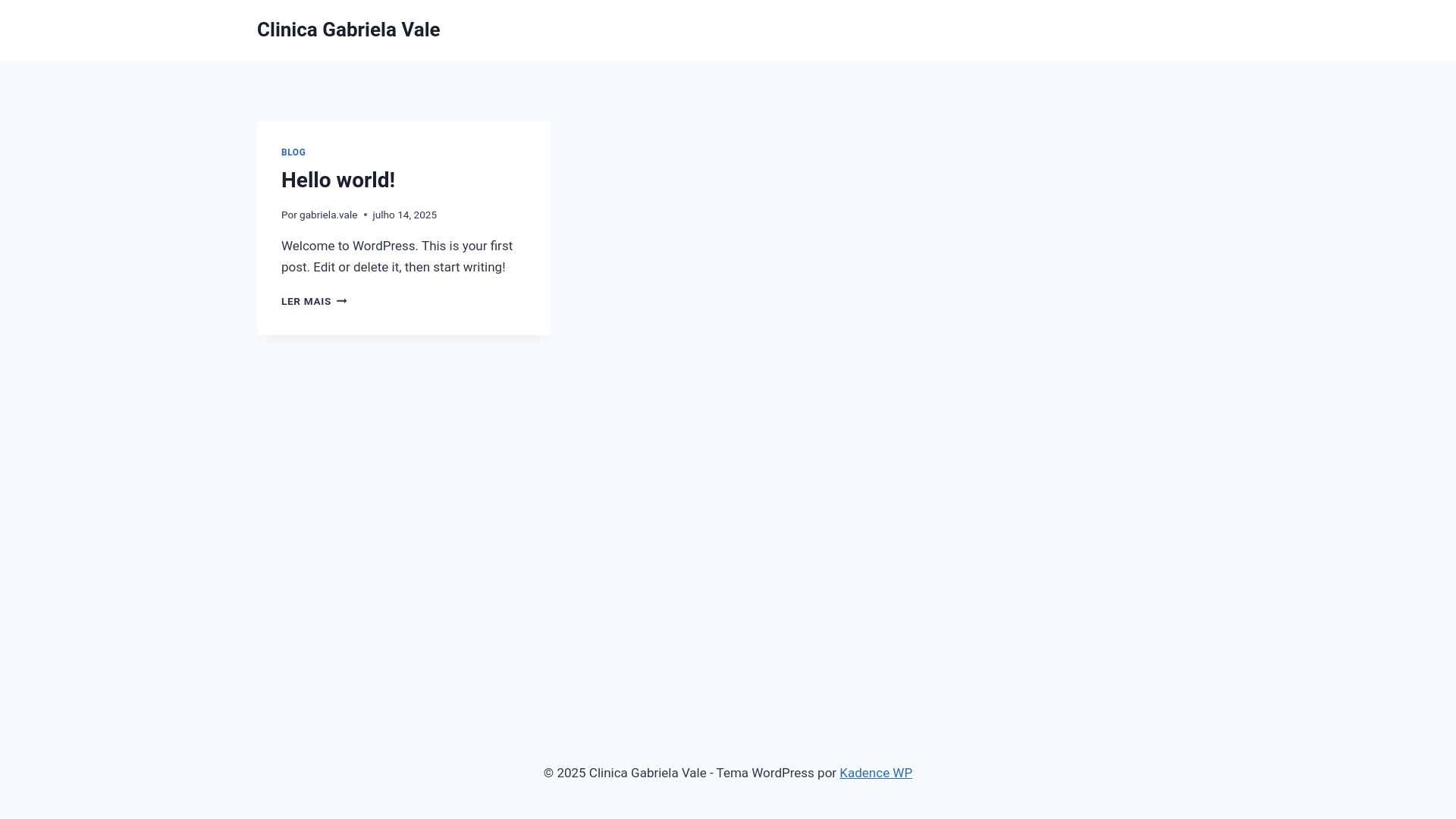 website screenshot of https://clinicagv.com/