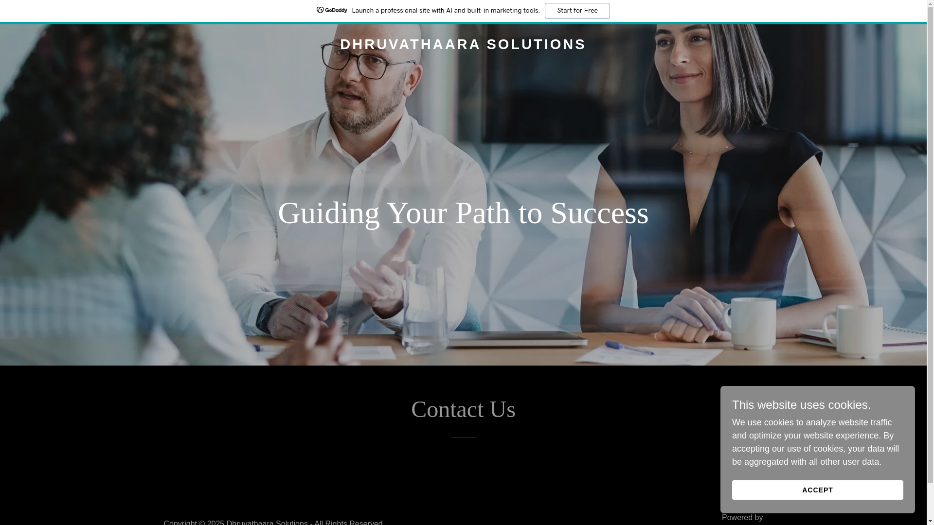 website screenshot of https://dhruvatharasolutions.com/