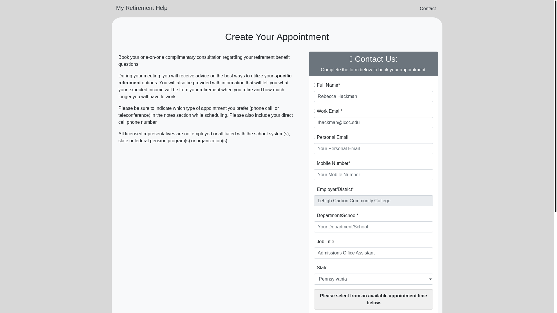 website screenshot of https://myretirementhelp.com/?cnt=17605451&c2c=42608606