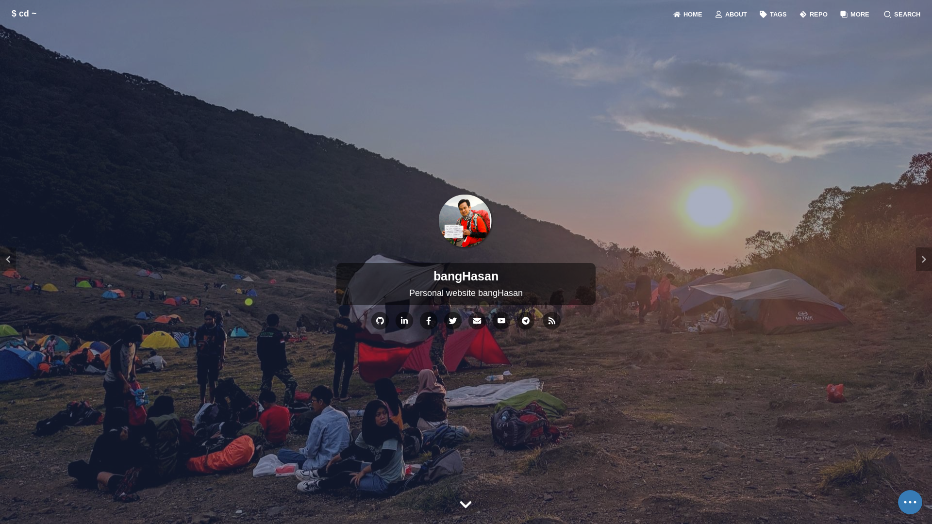 website screenshot of https://hasanudin.pages.dev/