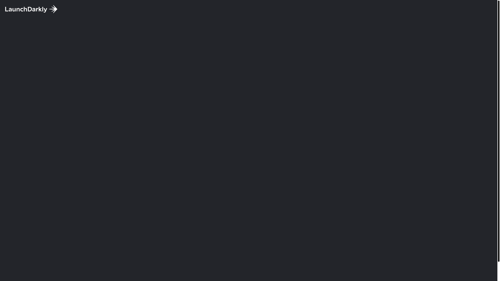 website screenshot of https://app.launchdarkly.com/