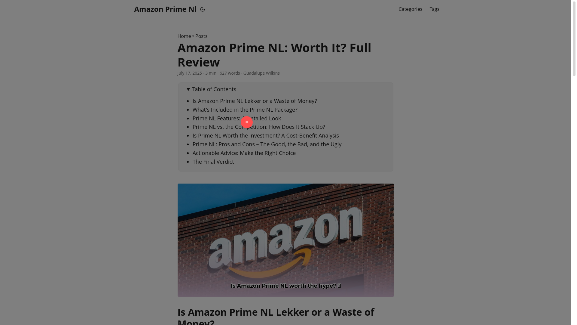 website screenshot of https://amazon-prime-nl.pages.dev/