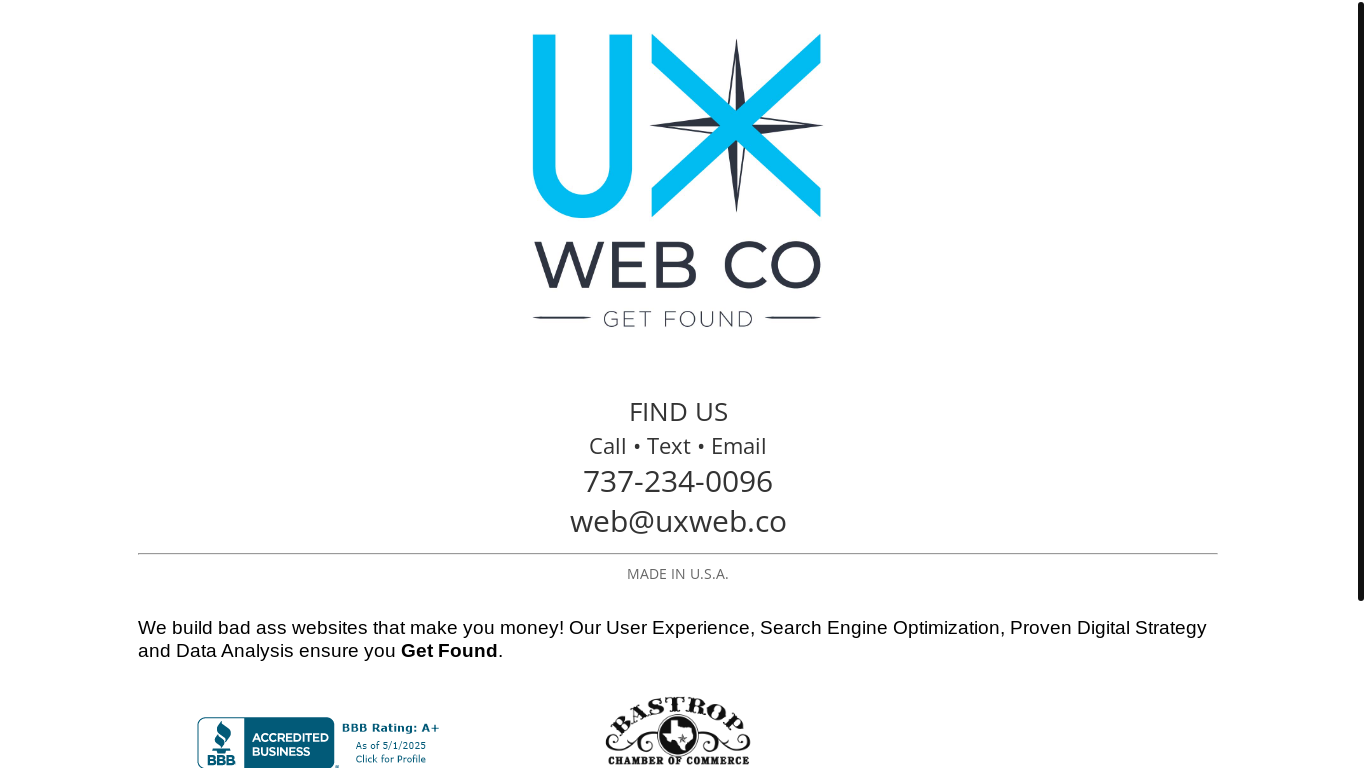 website screenshot of https://uxwebguy.com/