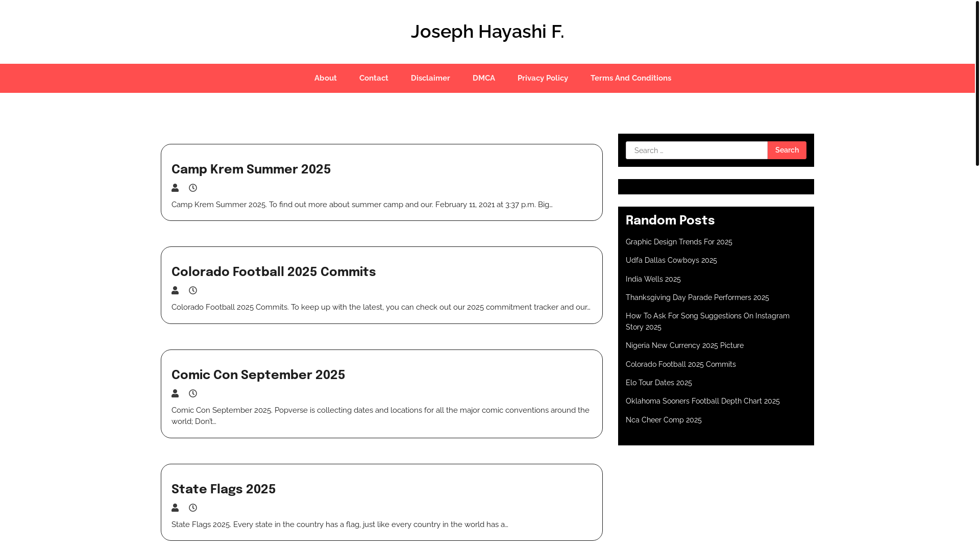 website screenshot of https://josephhayashif.pages.dev/