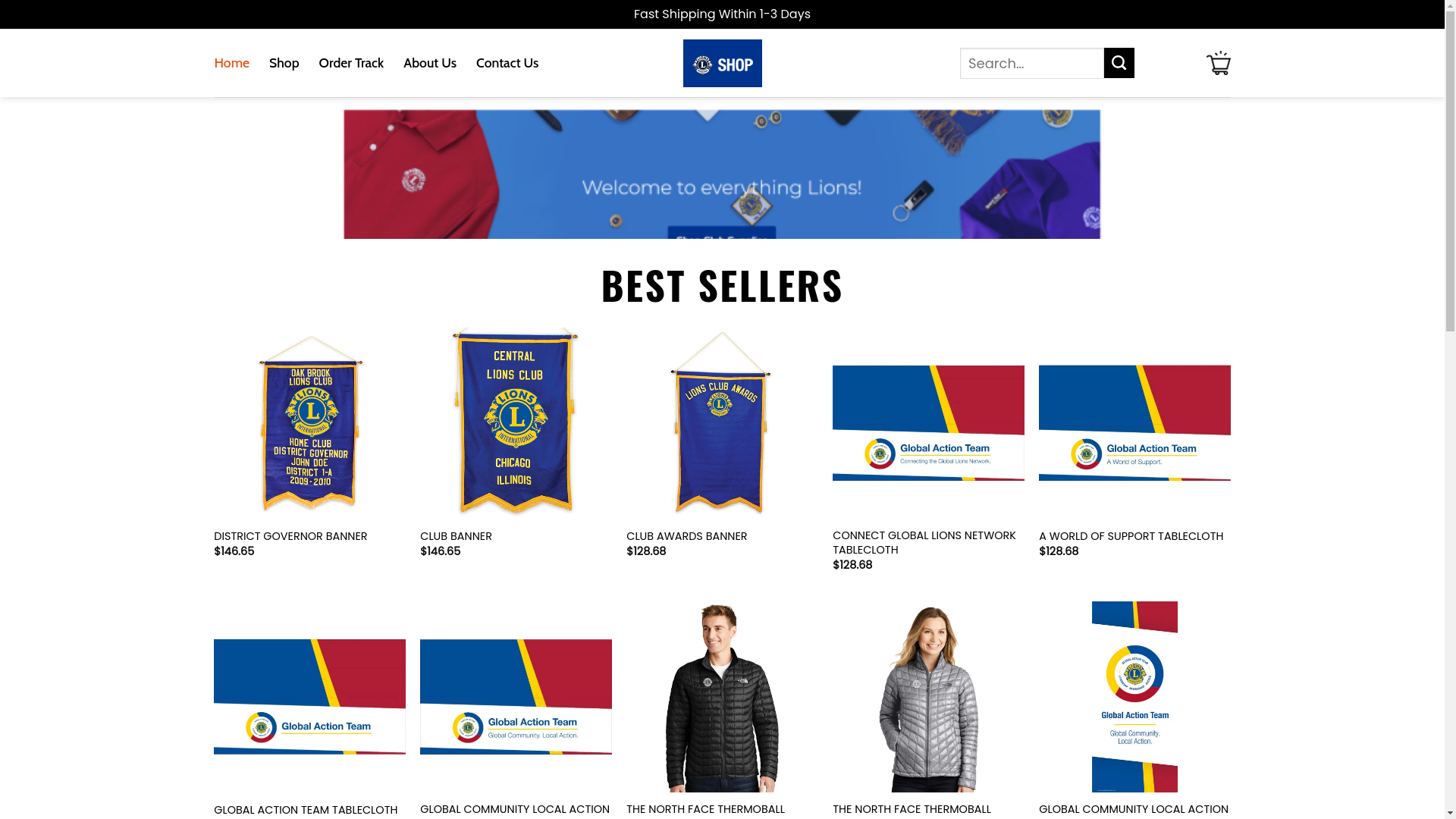 website screenshot of https://superlionsclubsinternational.shop/