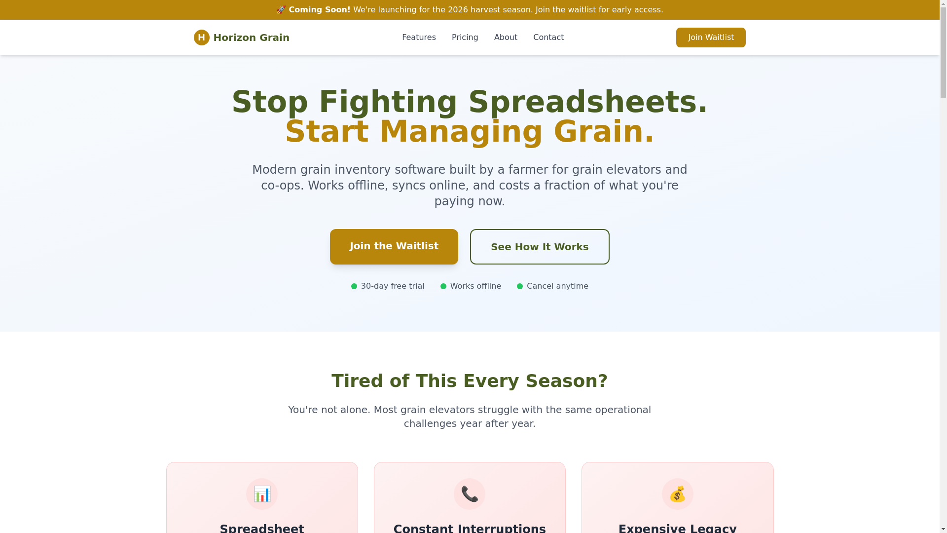website screenshot of https://horizongrain-marketing.pages.dev/
