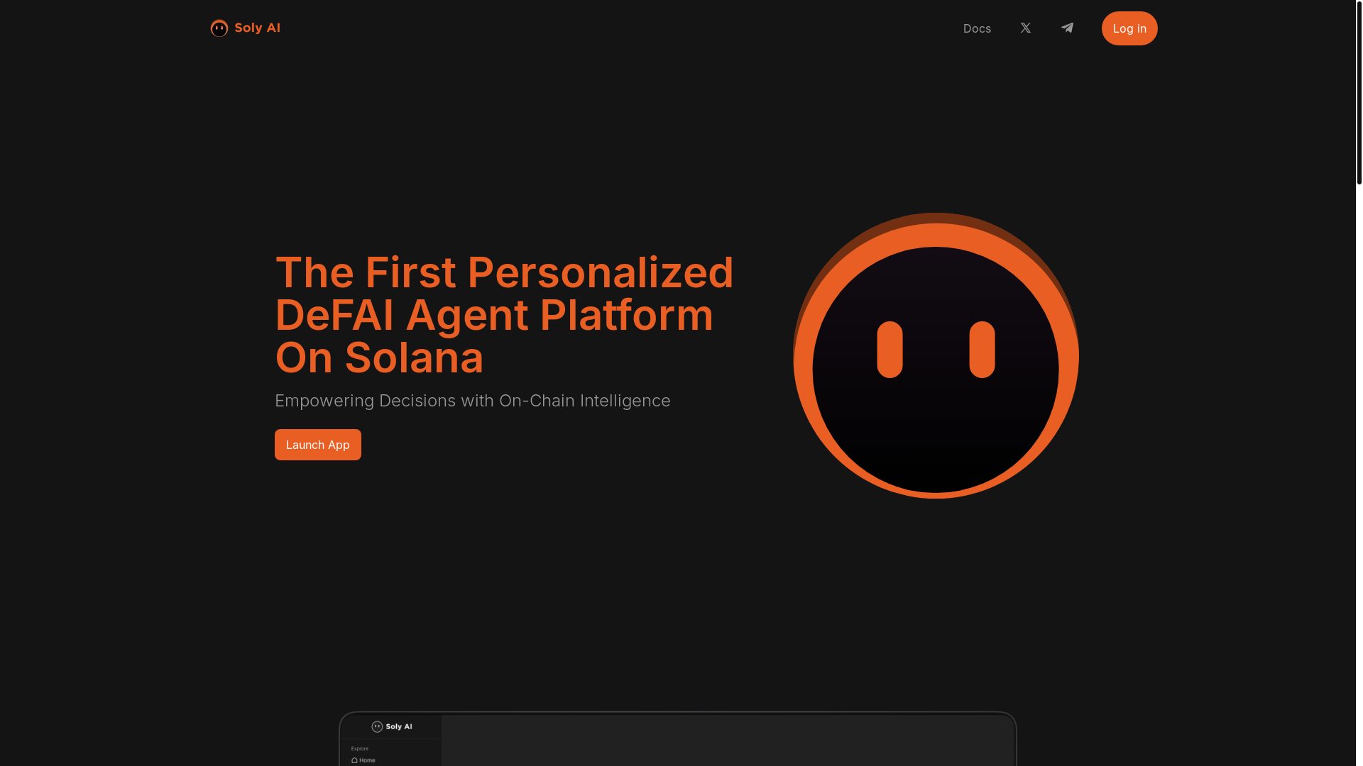 website screenshot of https://sol-ai-agent.pages.dev/