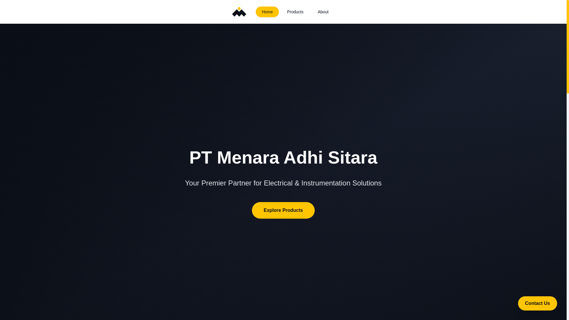 website screenshot of https://menarasitara.com/