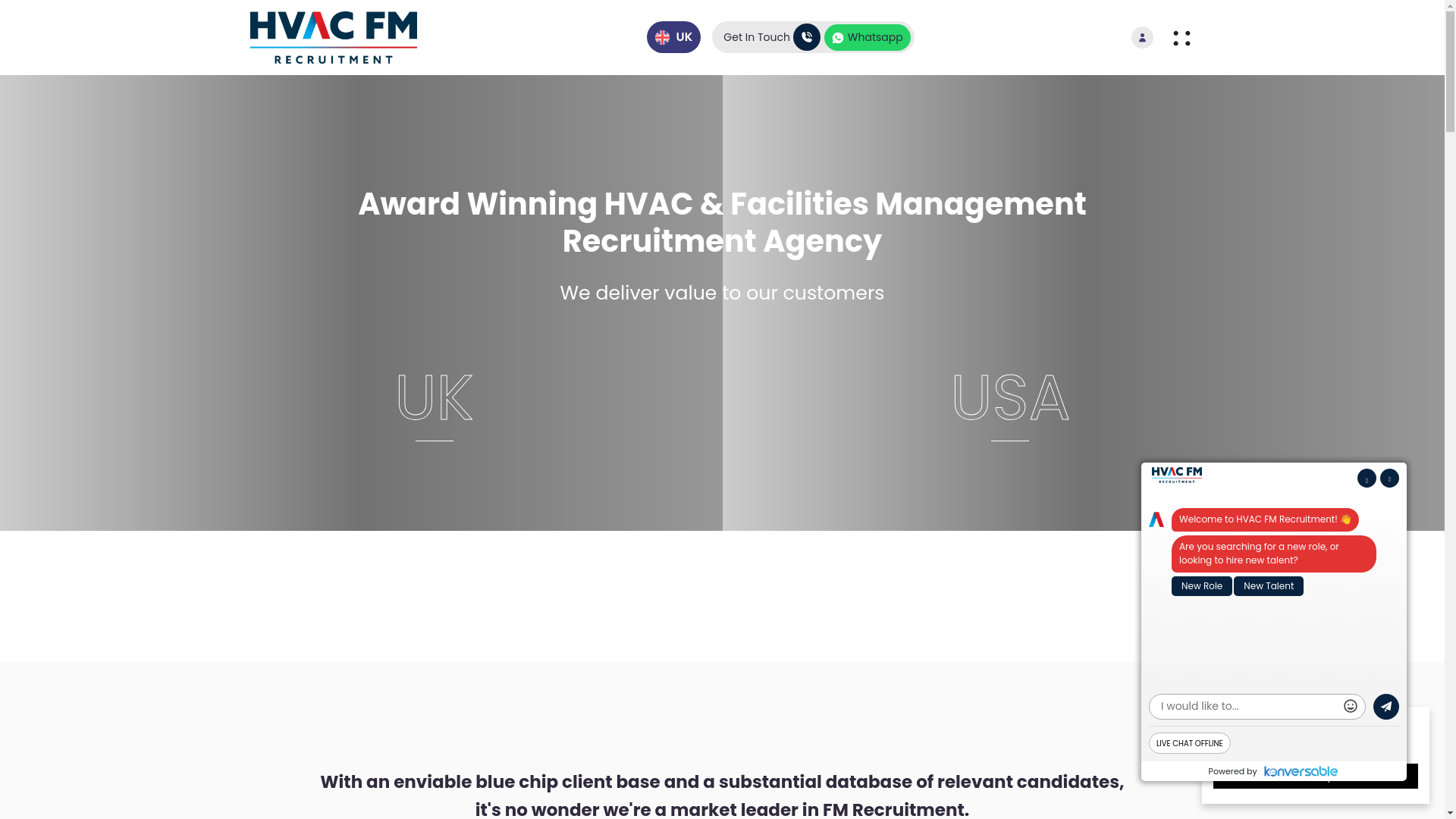 website screenshot of https://hvacrecruitmentpartners.com/