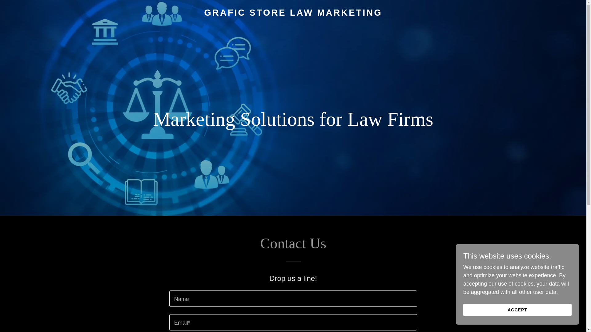 website screenshot of https://graficstorelawmarketing.com/