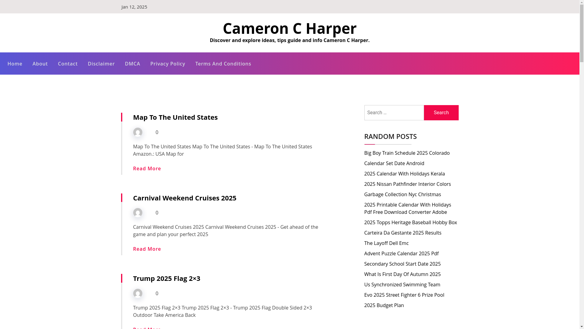 website screenshot of https://cameroncharper.pages.dev/