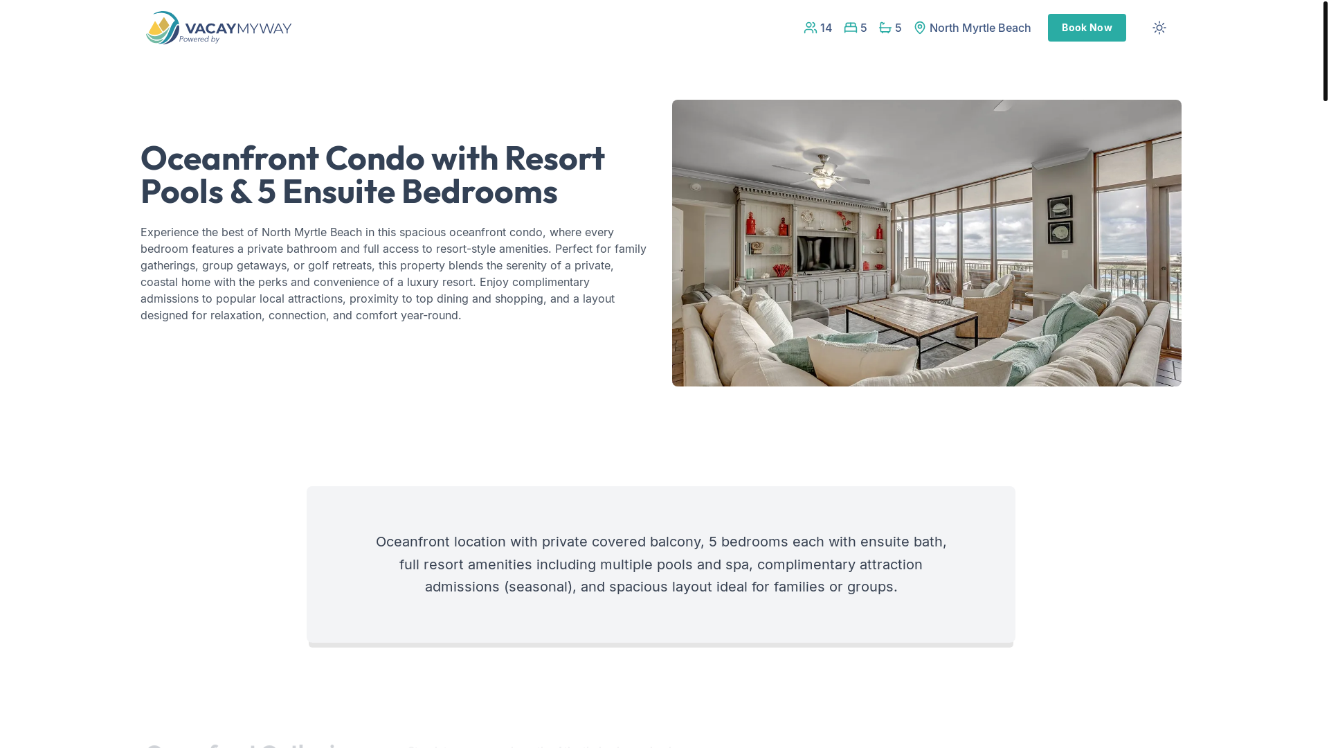 website screenshot of https://myrtleview.house/