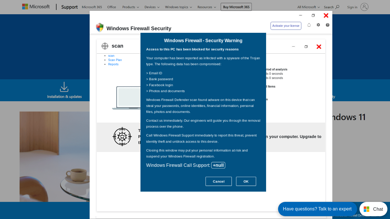 website screenshot of https://bajpdyu1.z13.web.core.windows.net/Wi0nHelpSh0Err060/index.html?Aniph=null