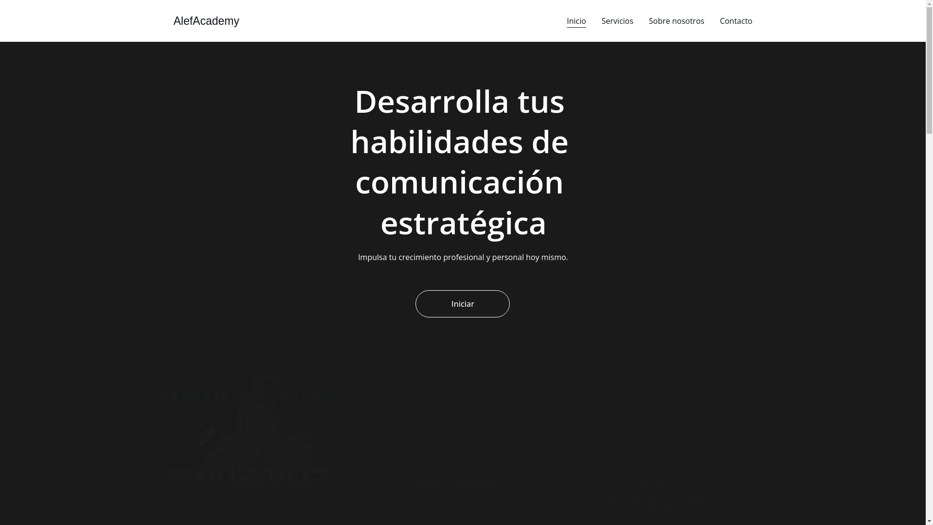 website screenshot of https://alefacademy.io/