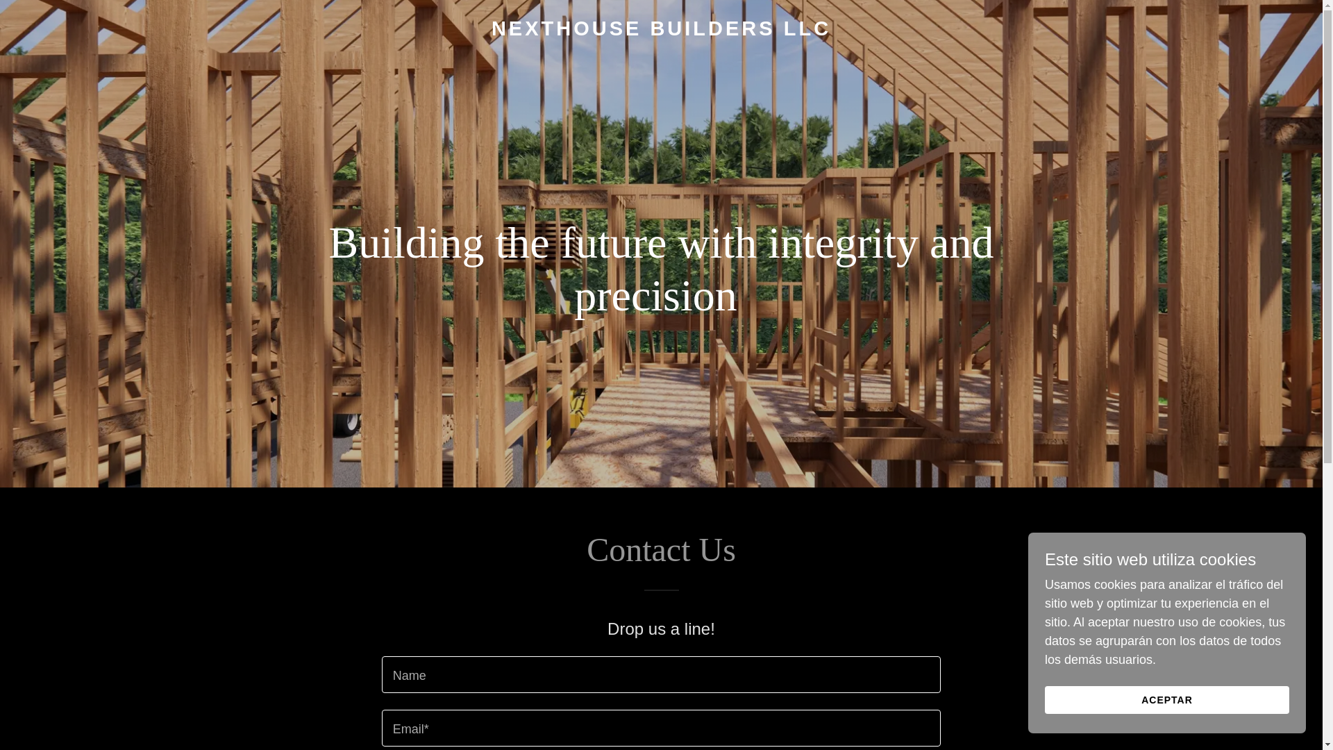 website screenshot of https://nexthousebuilders.com/