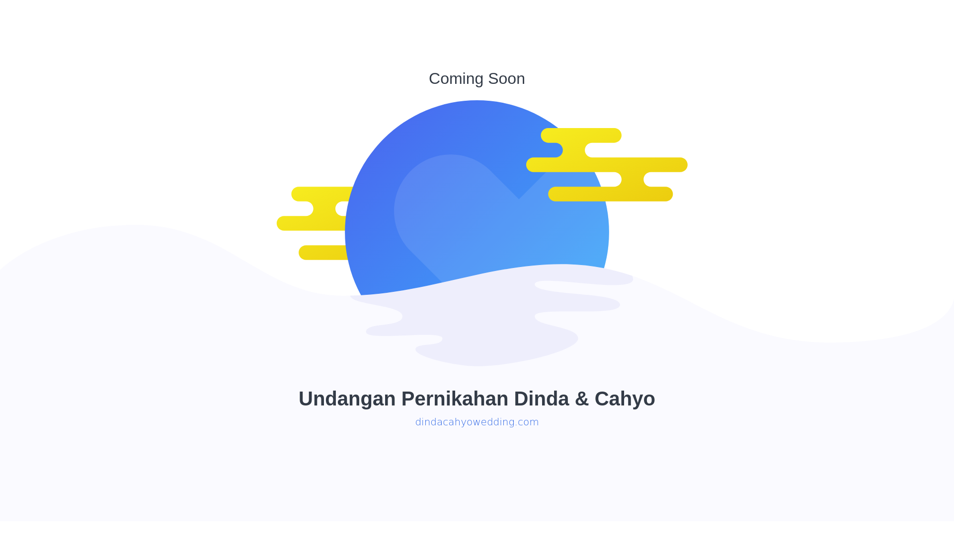 website screenshot of https://dindacahyowedding.com/