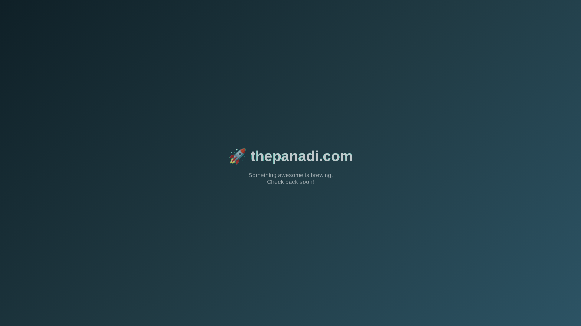 website screenshot of https://thepanadi.com/