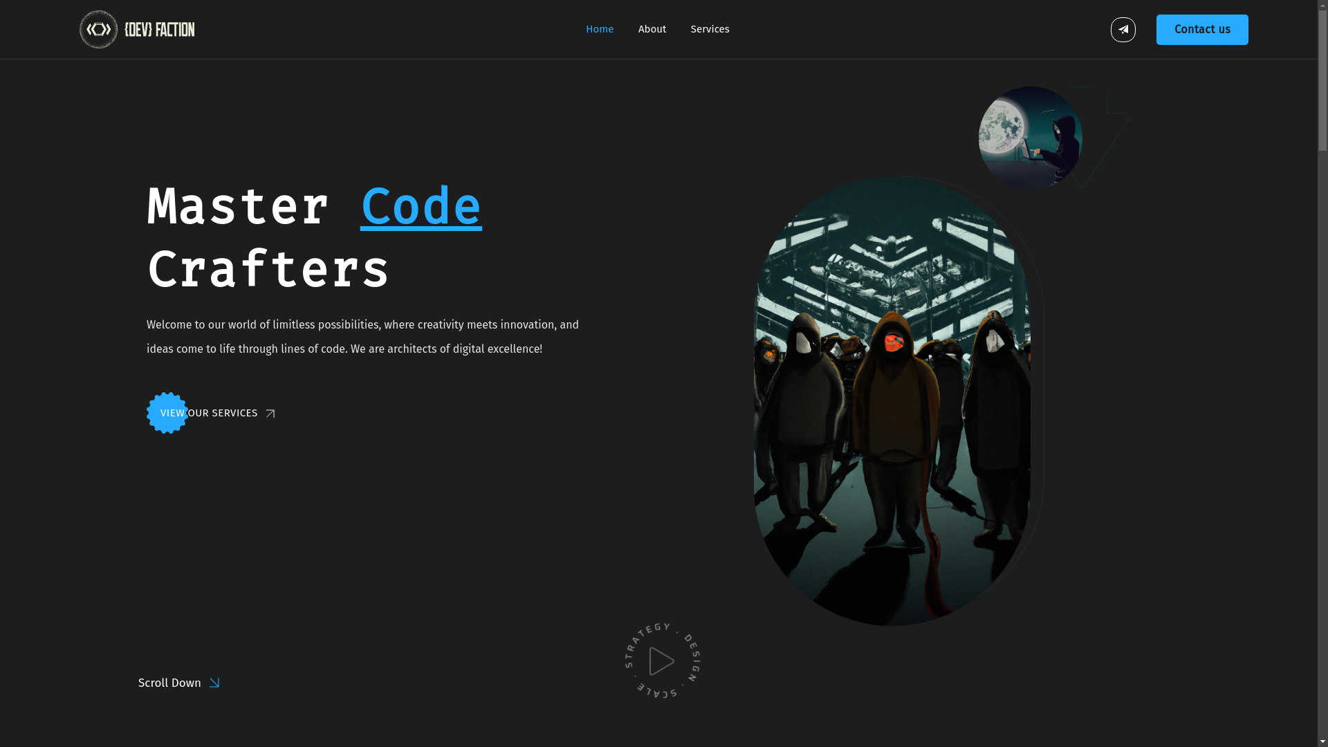 website screenshot of https://devfaction.pages.dev/