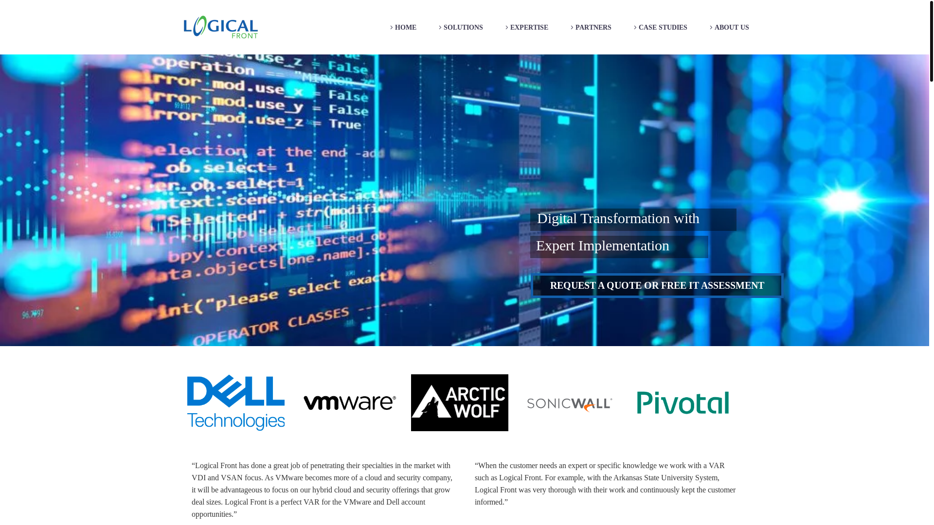 website screenshot of https://yourlogicalfront.co/
