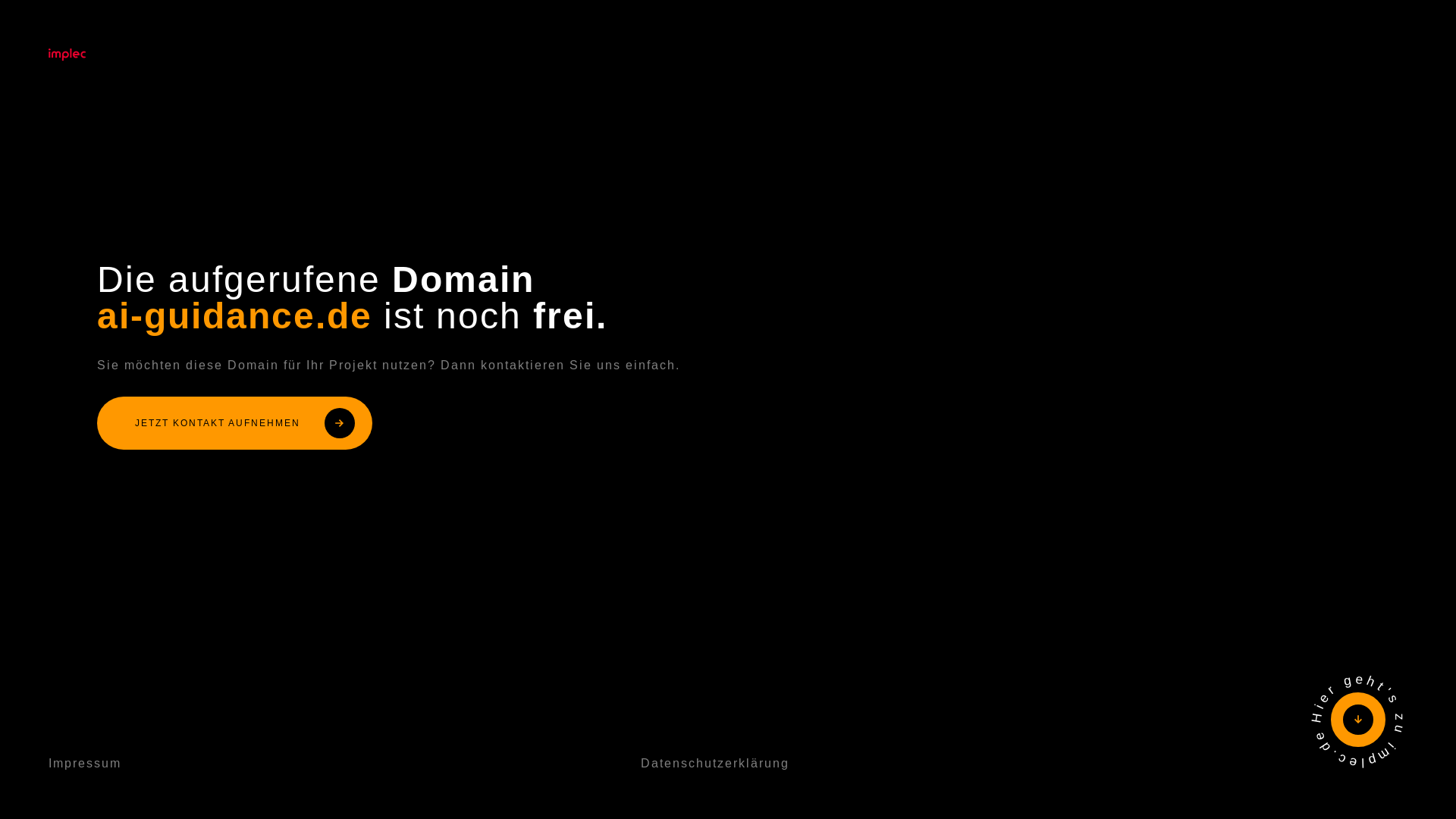 website screenshot of https://ai-guidance.de/