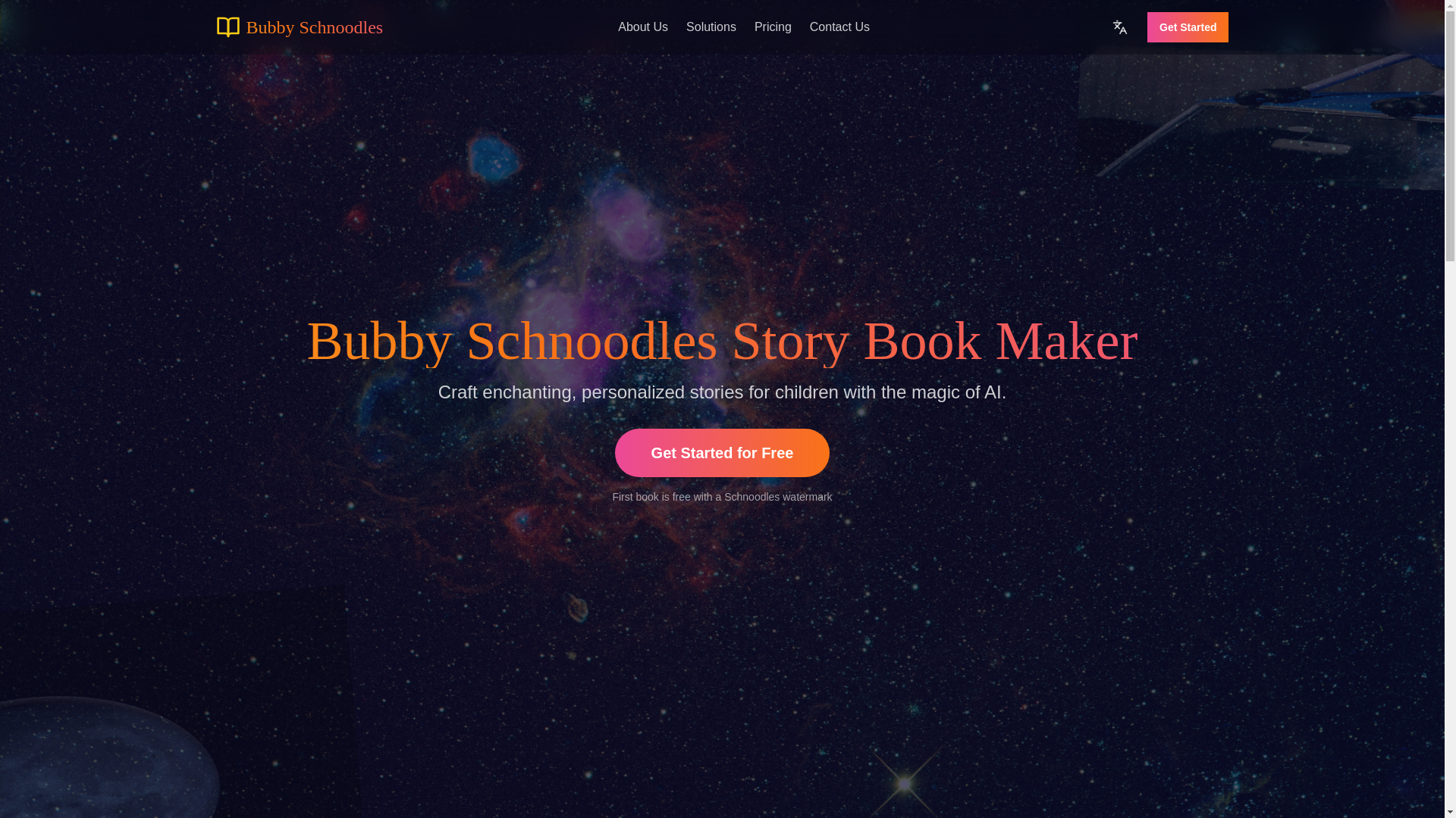 website screenshot of https://schnoodlesbookmaker.com/