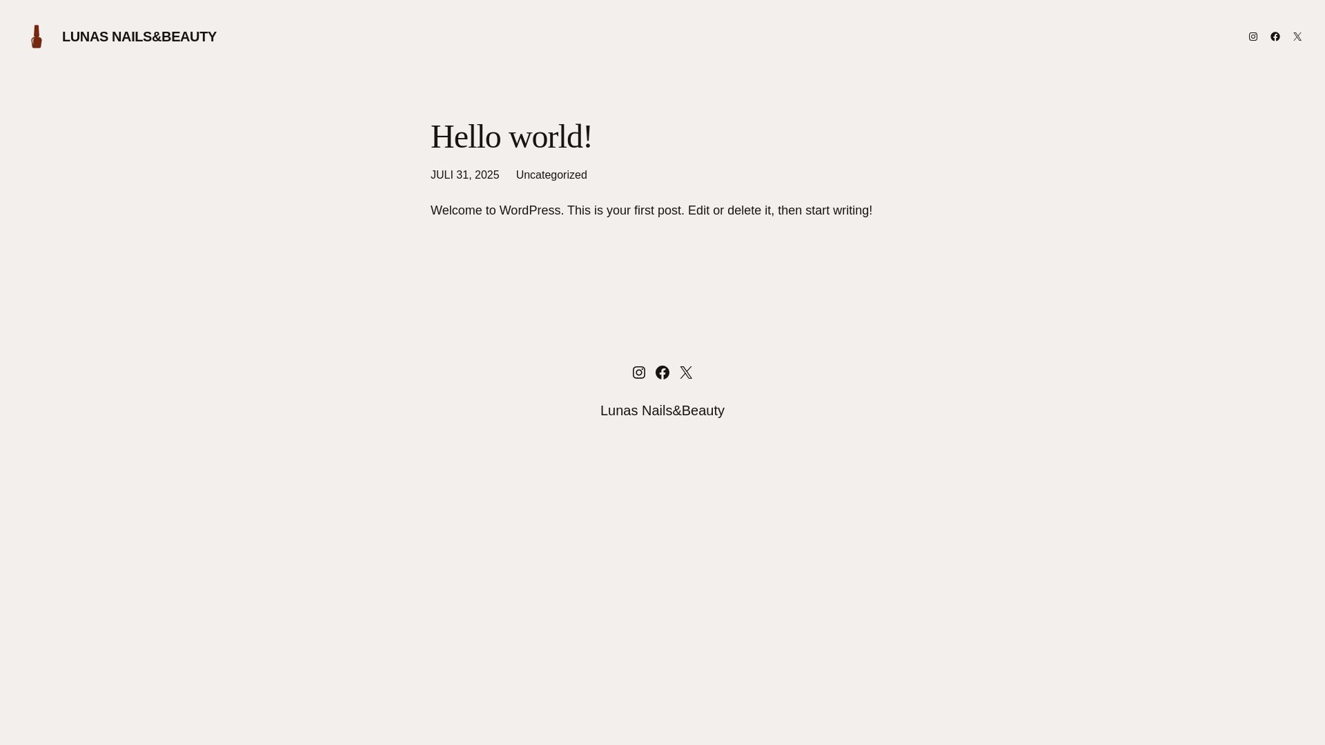 website screenshot of https://lunasnailsbeauty.com/