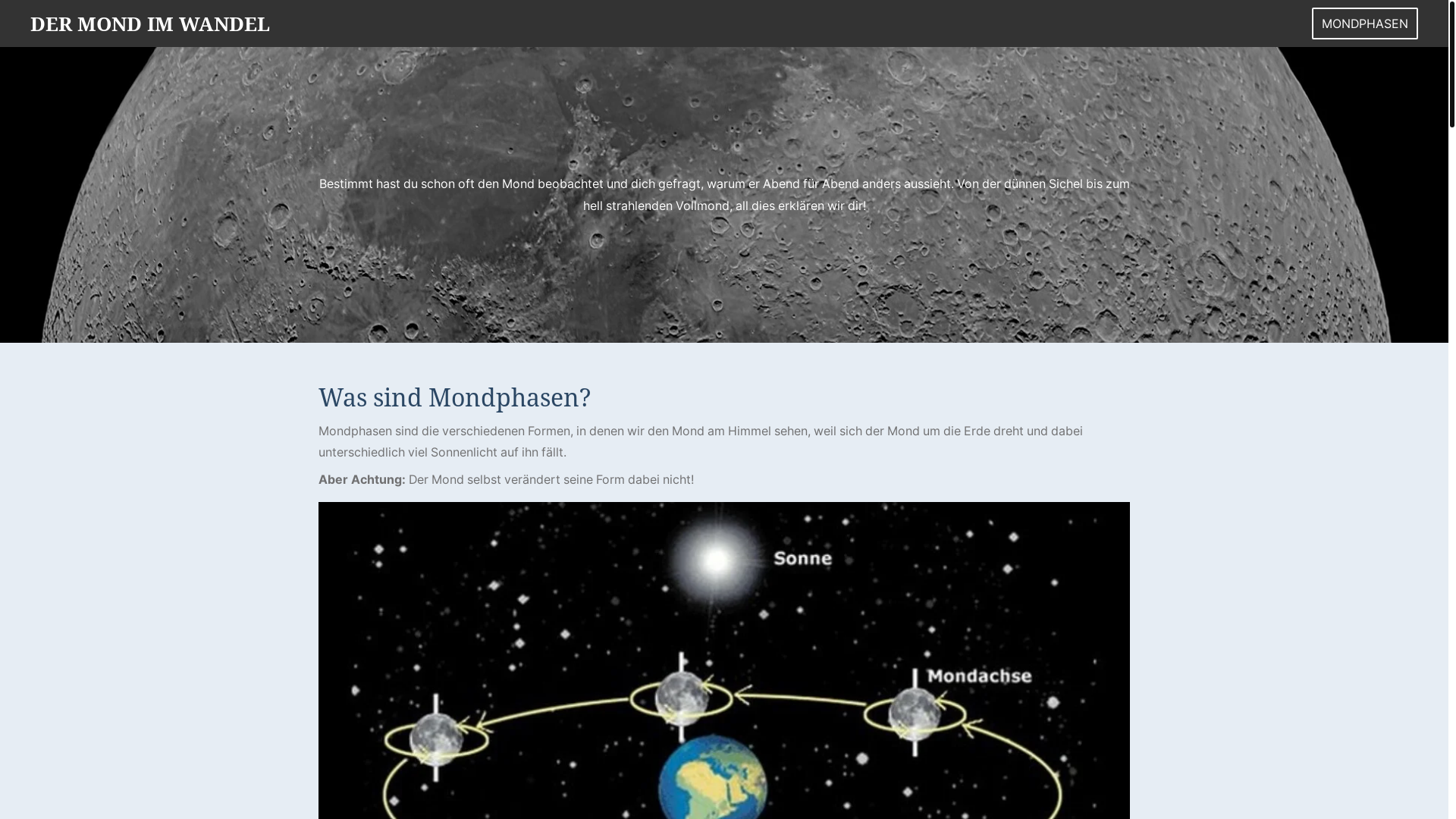 website screenshot of https://dermondimwandel.de/